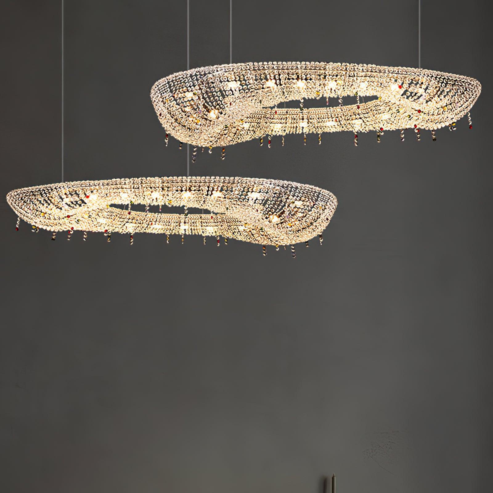 Modern Round Crystal Chandelier - Image 5