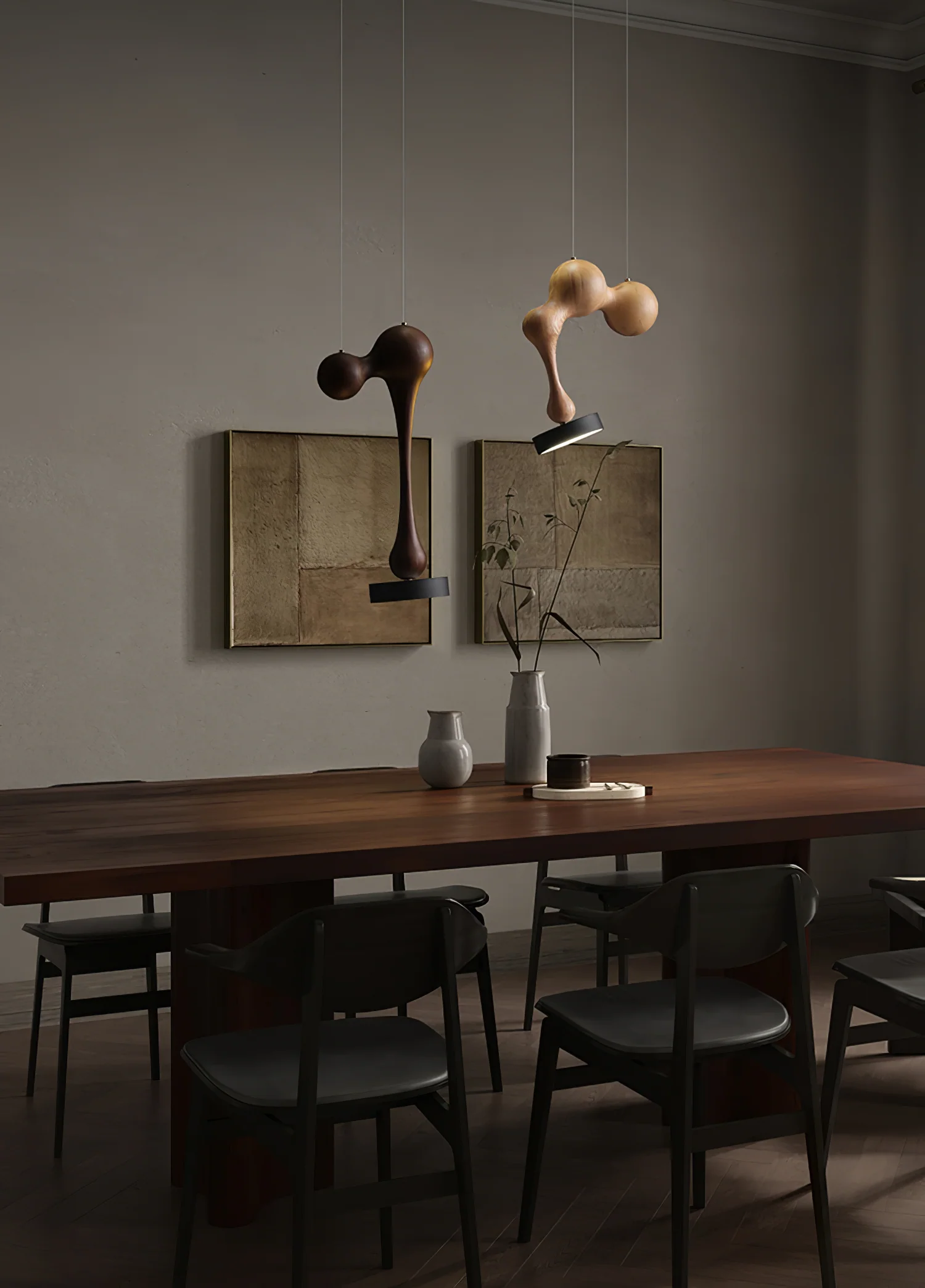Molecule Wooden Pendant Light - Image 4