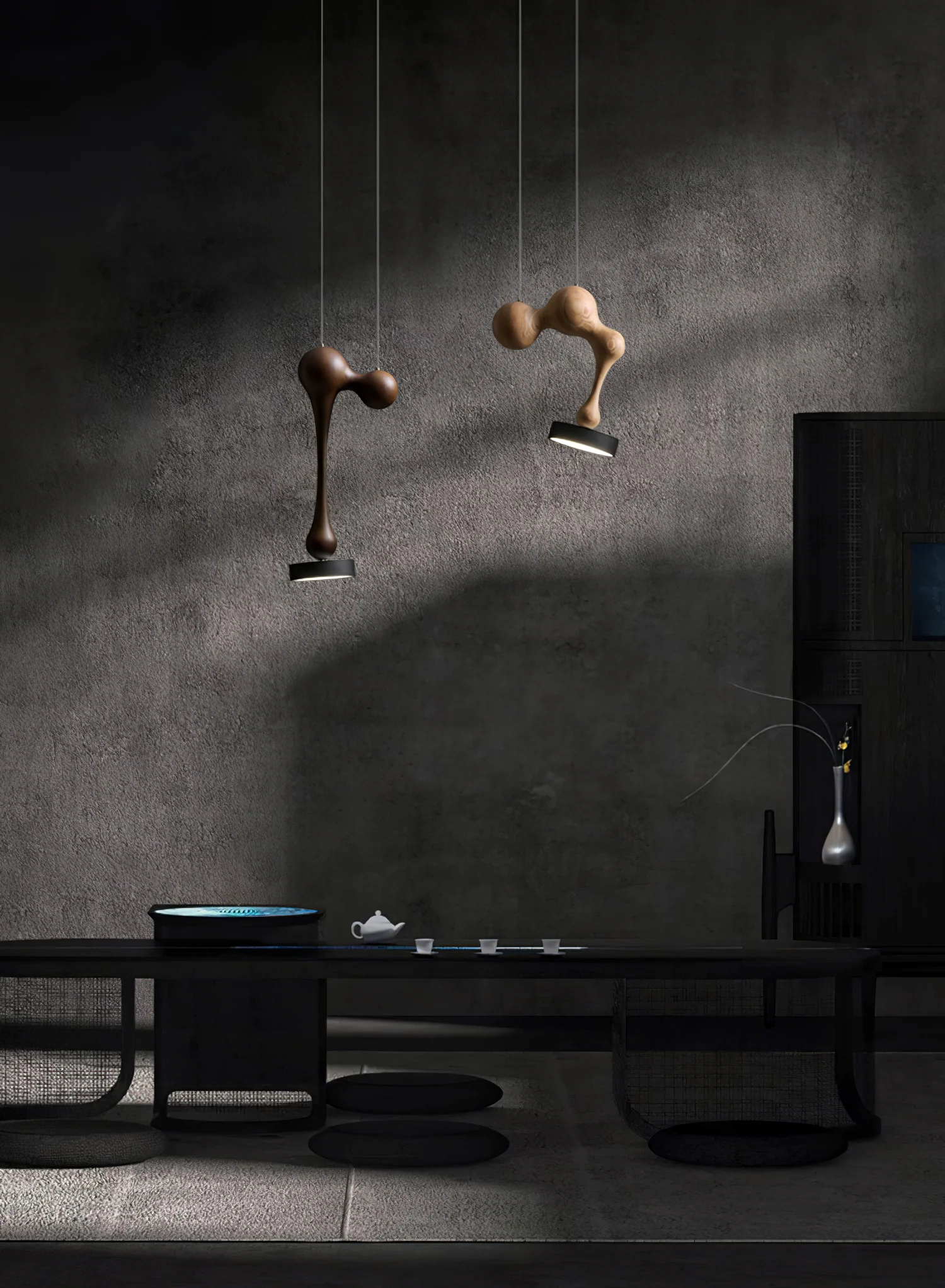 Molecule Wooden Pendant Light - Image 5