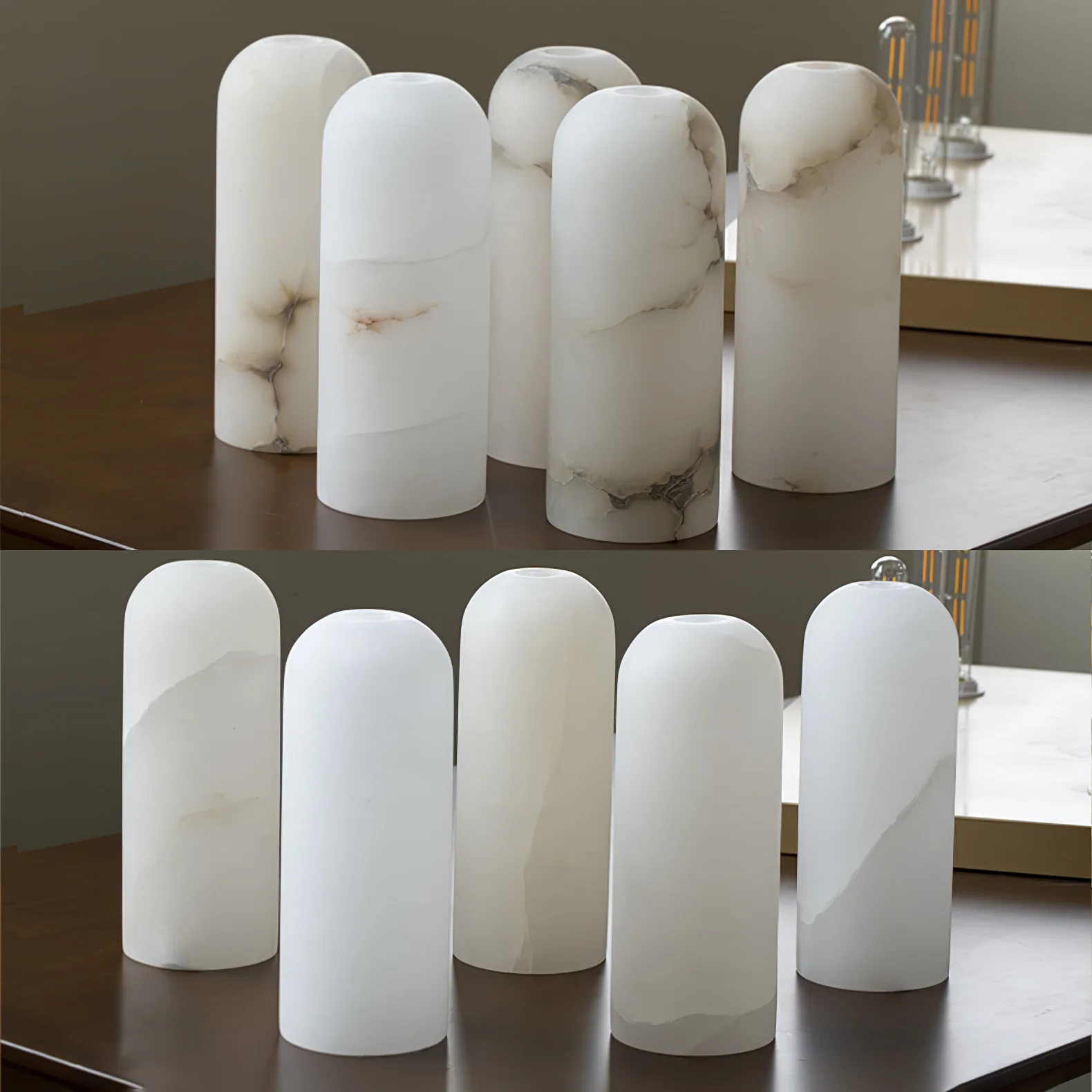 Monty Alabaster Plug-in Wall Lamp - Image 9