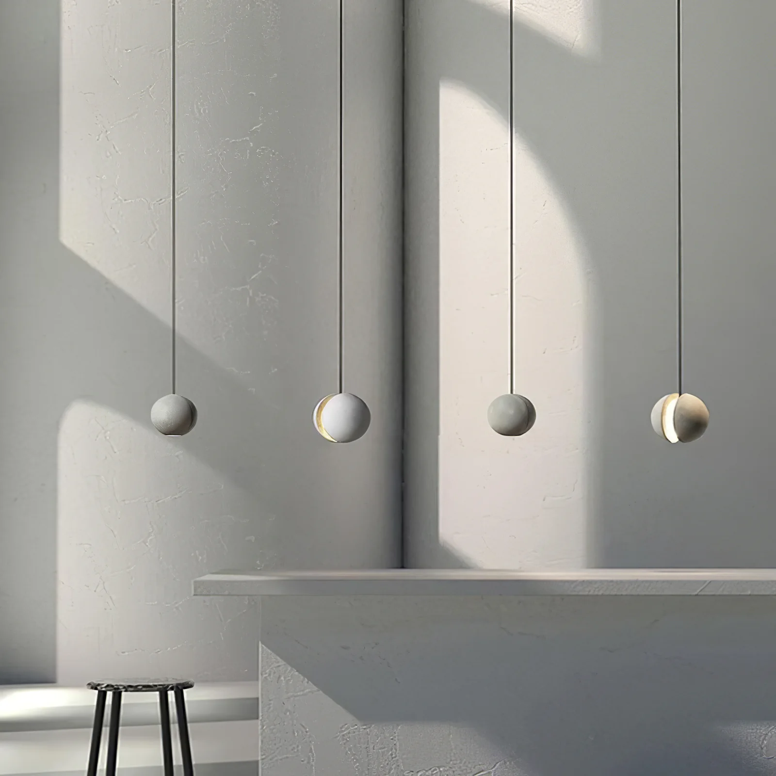 Moon Concrete Pendant Lamp - Image 8