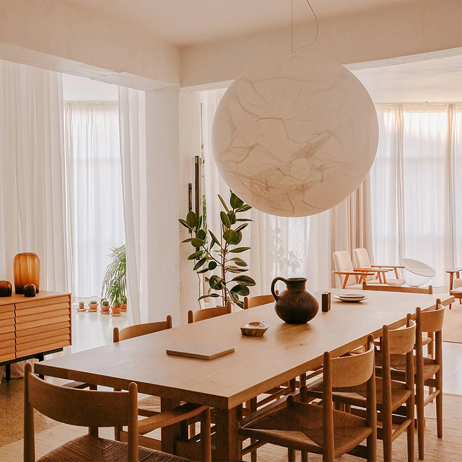 Moon Silk Pendant Lamp - Image 38