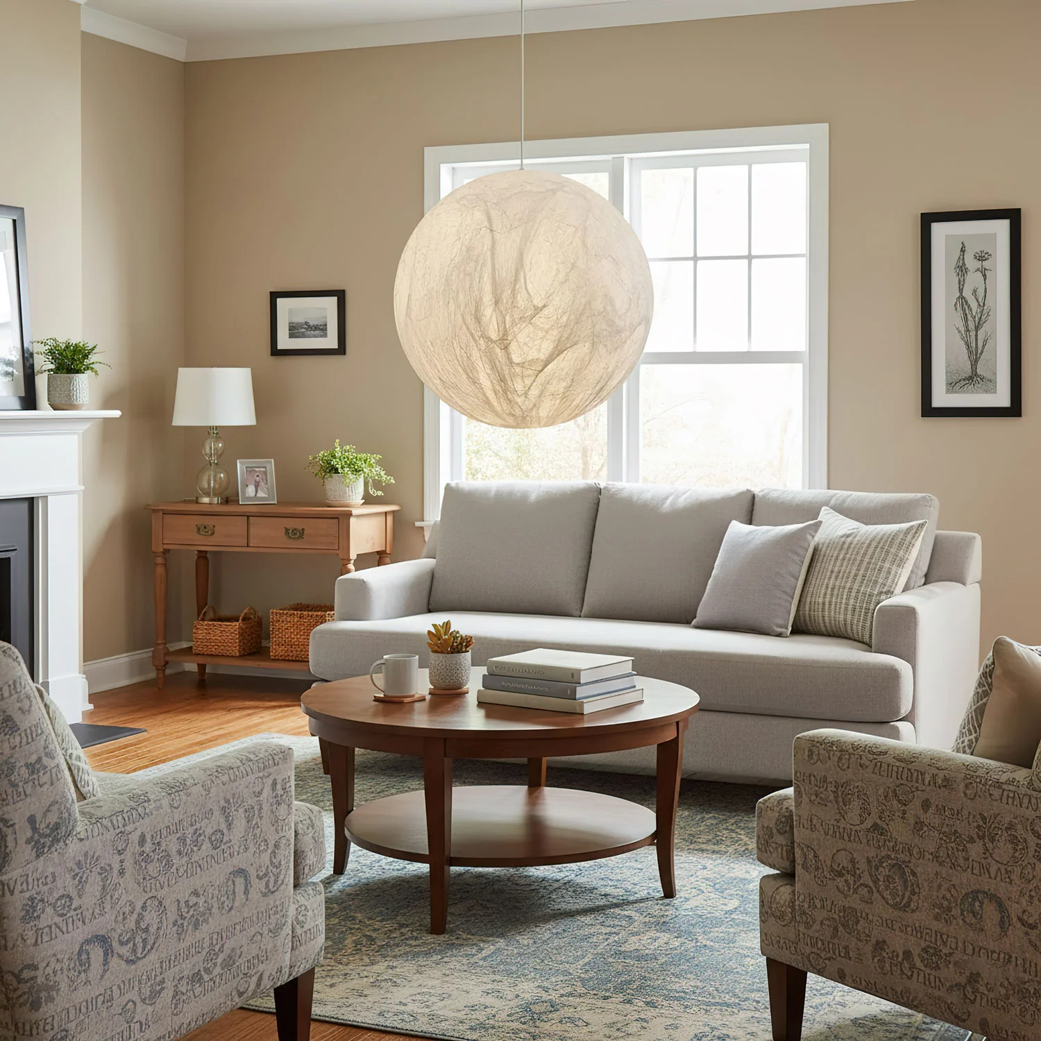 Moon Silk Pendant Lamp - Image 7