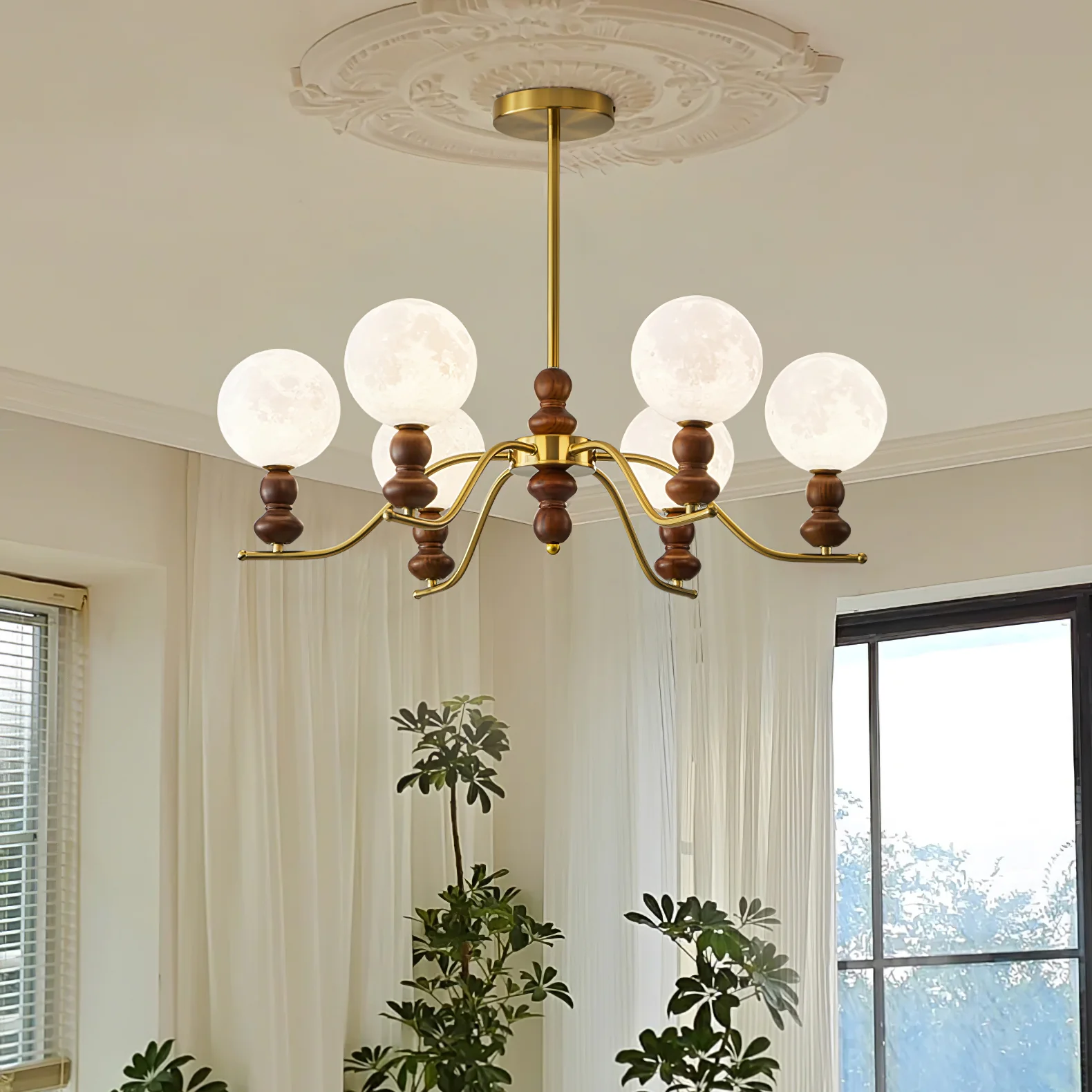 Moonlit Globe Chandelier - Image 10