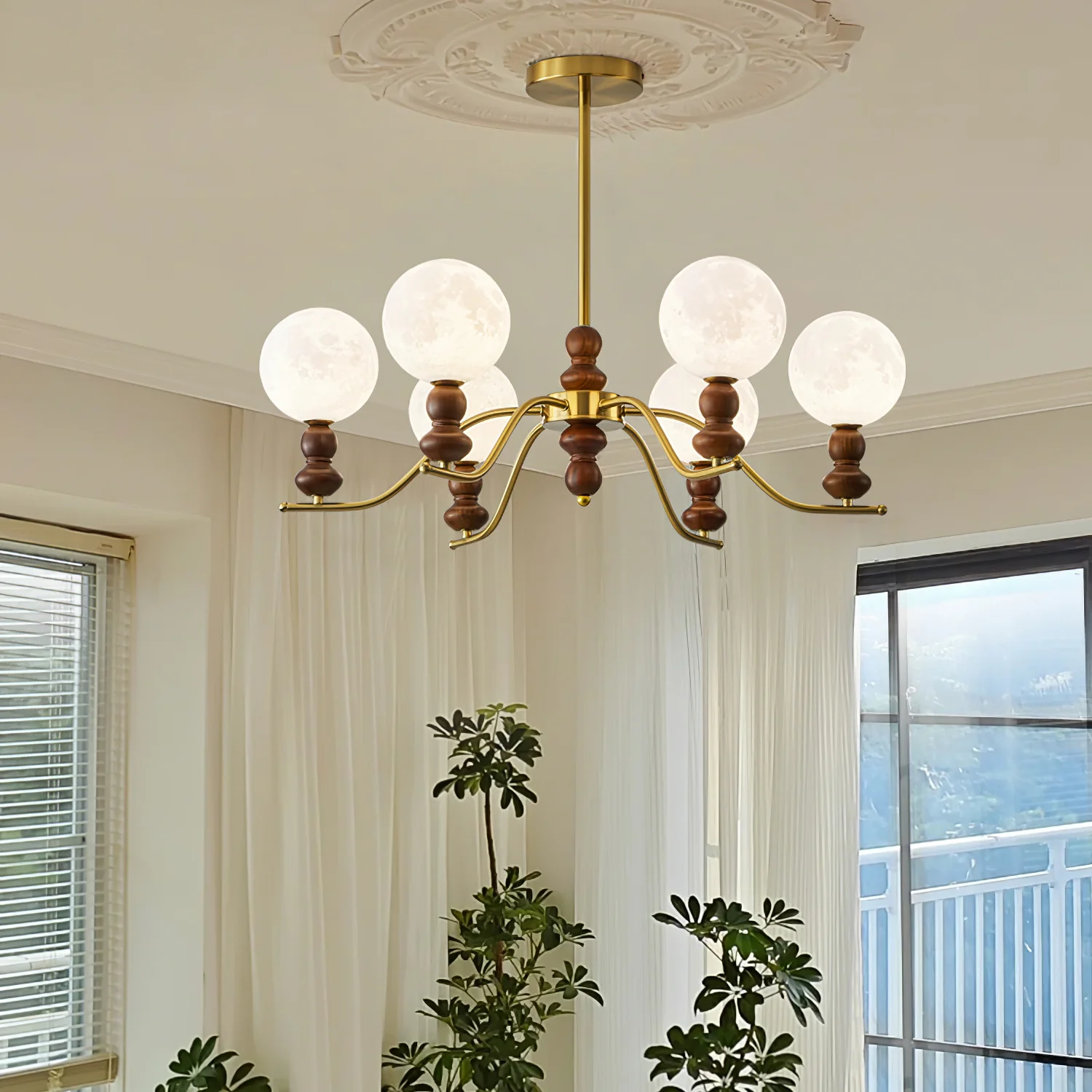 Moonlit Globe Chandelier - Image 16