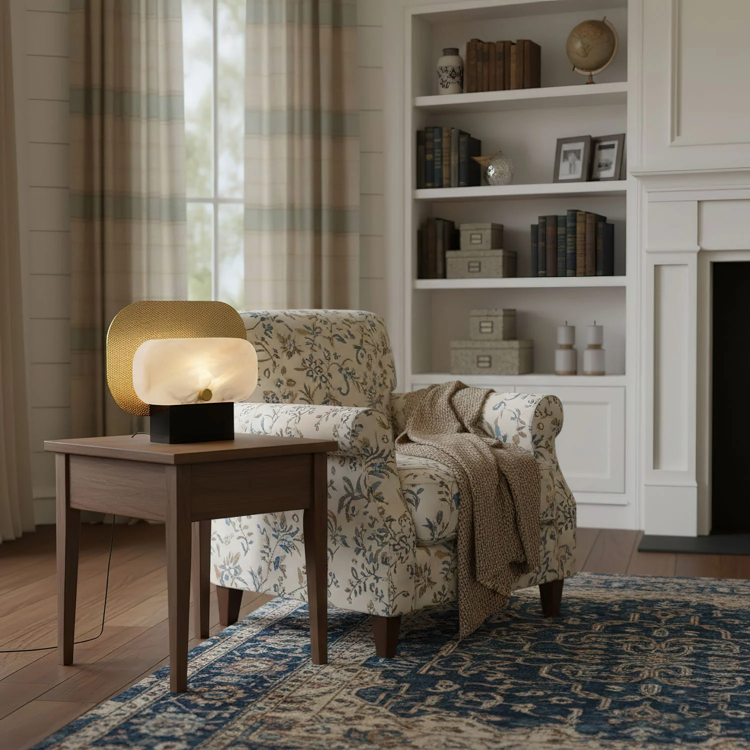 Mosaic Elegance Alabaster Table Lamp - Image 2
