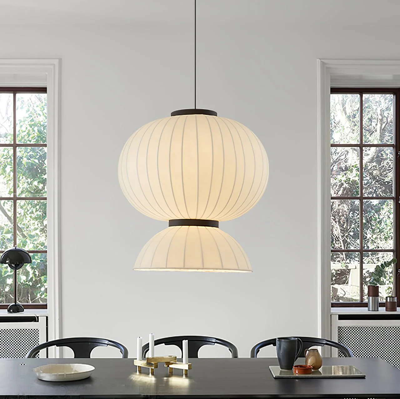 Mulberry Silk Lantern Pendant Light - Image 15