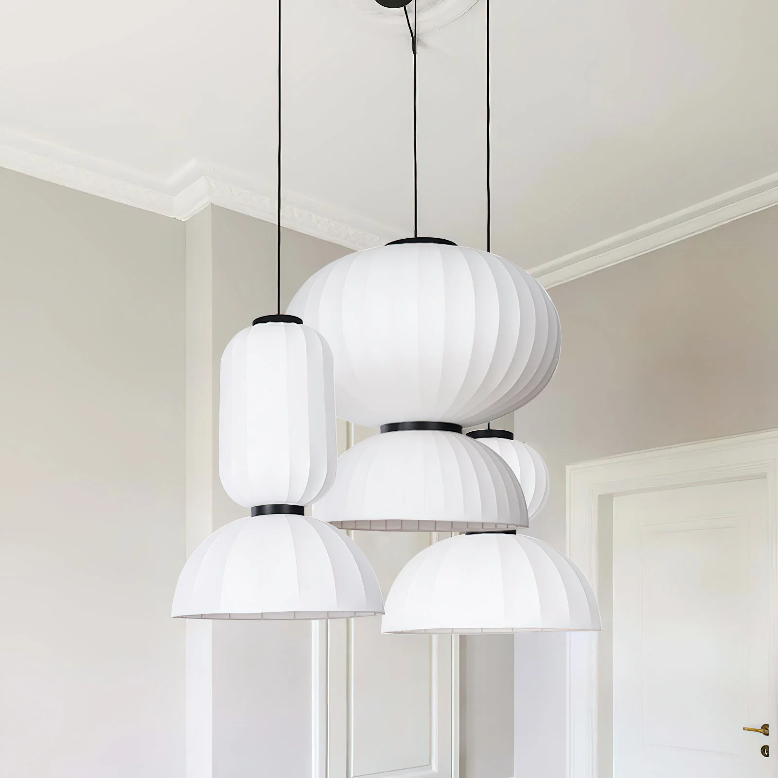 Mulberry Silk Lantern Pendant Light - Image 21