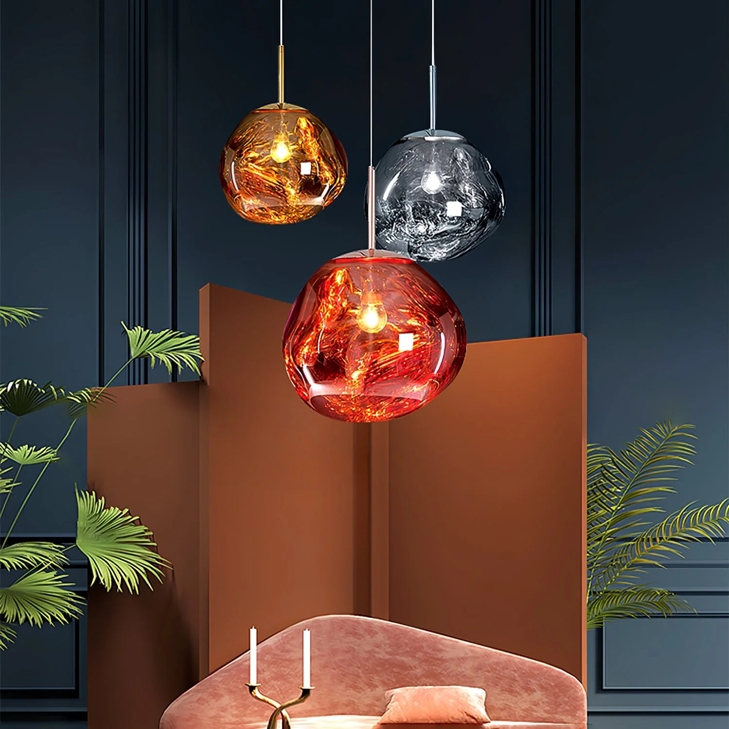 Multi Lava Round Pendant Lamp - Image 108