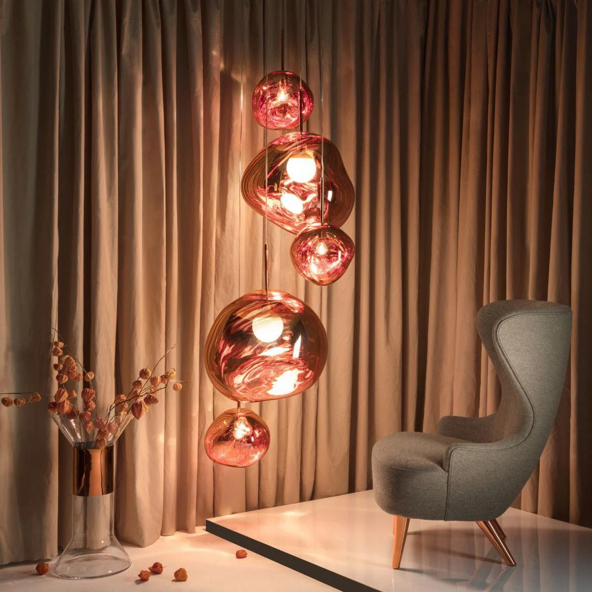 Multi Lava Round Pendant Lamp - Image 11