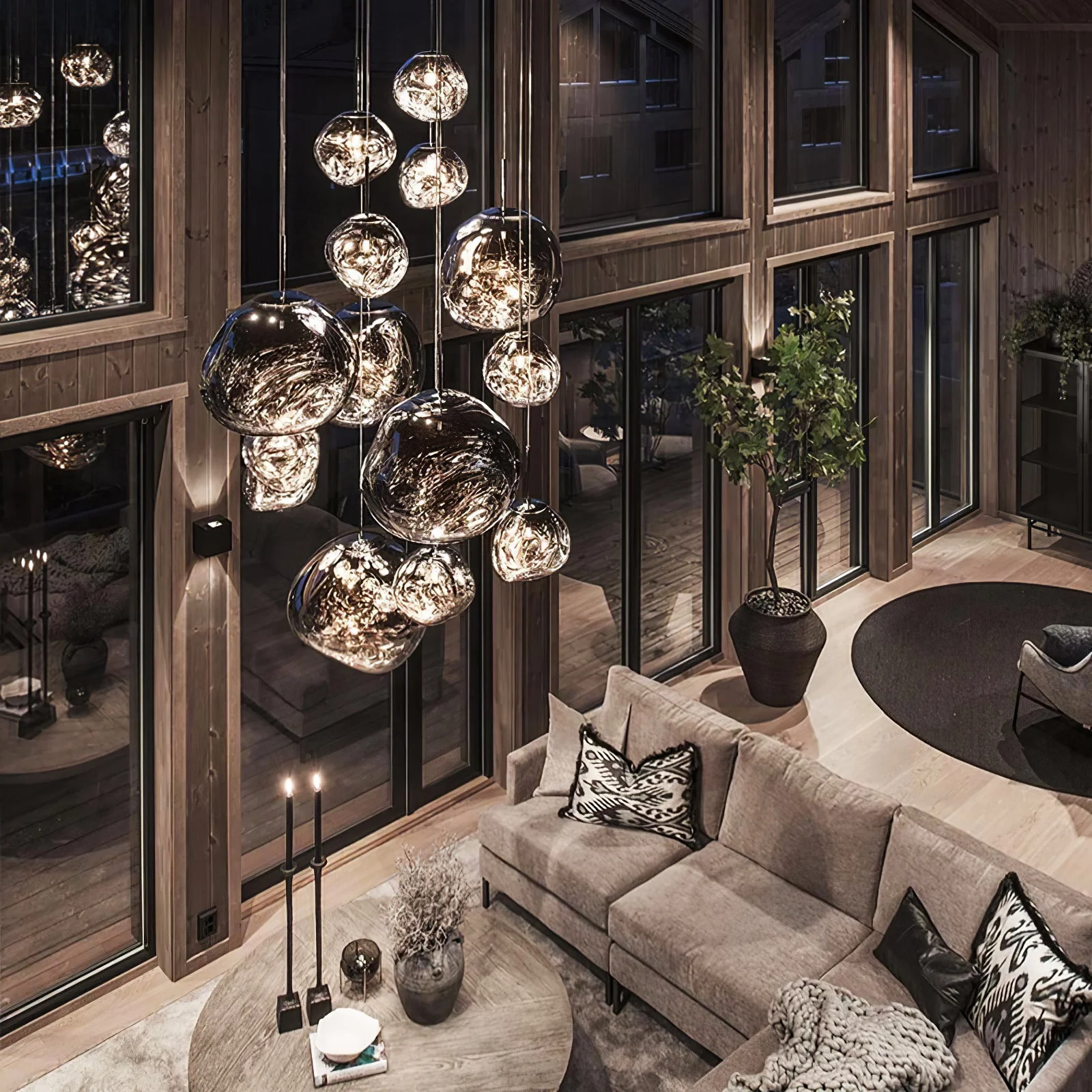 Multi Lava Round Pendant Lamp - Image 122