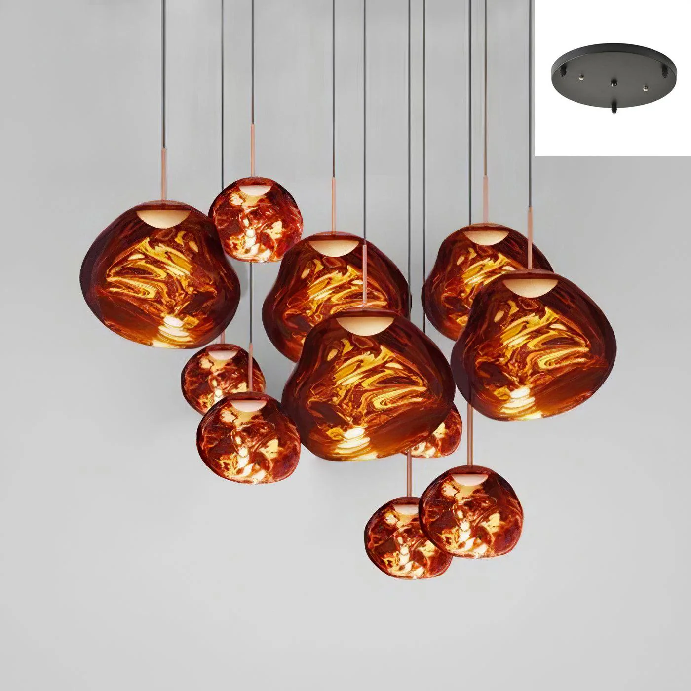 Multi Lava Round Pendant Lamp - Image 59