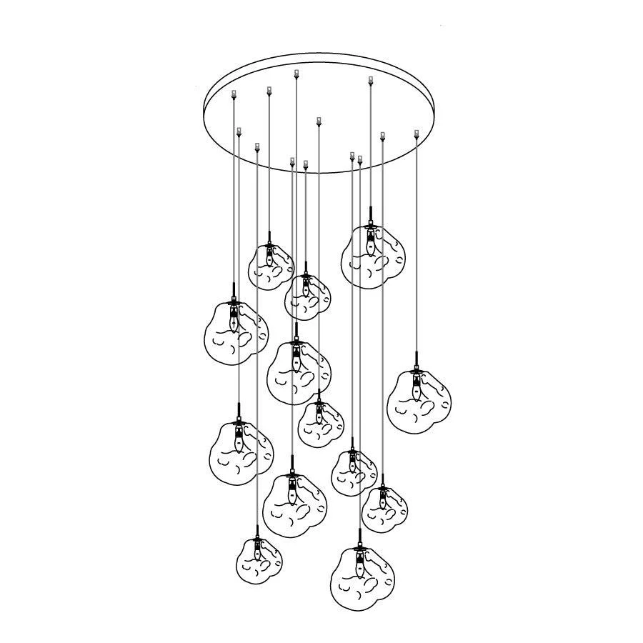 Multi Lava Round Pendant Lamp - Image 62