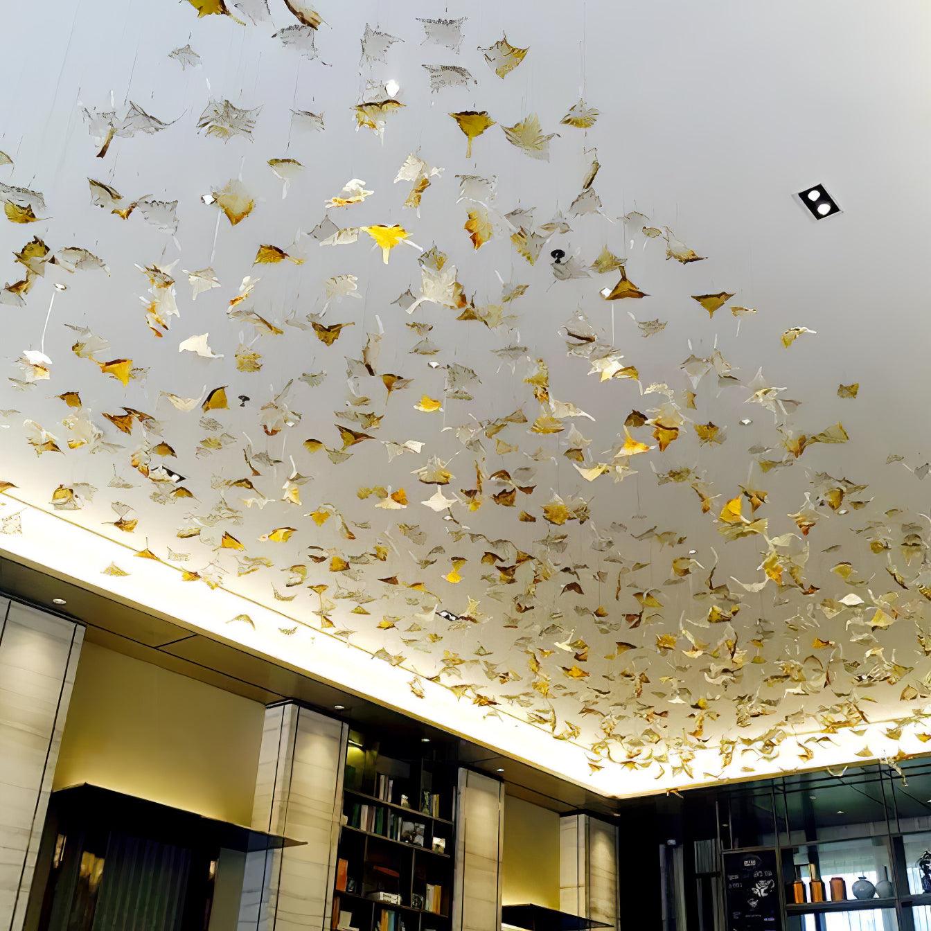Multicolor Crystal Maple Leaf Chandelier - Image 12