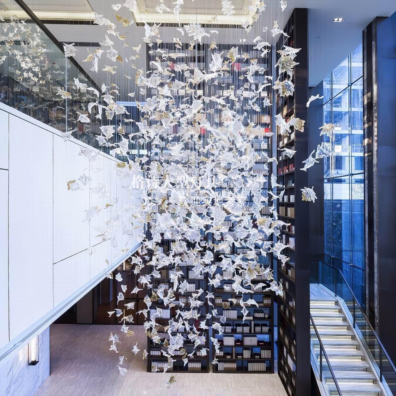 Multicolor Crystal Maple Leaf Chandelier - Image 18