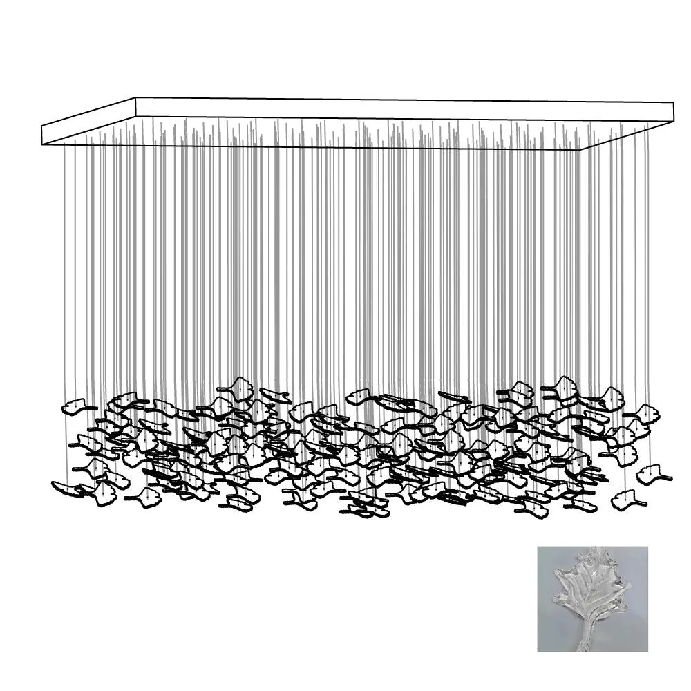 Multicolor Crystal Maple Leaf Chandelier - Image 28