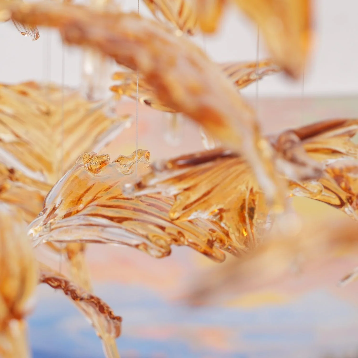 Multicolor Crystal Maple Leaf Chandelier - Image 40