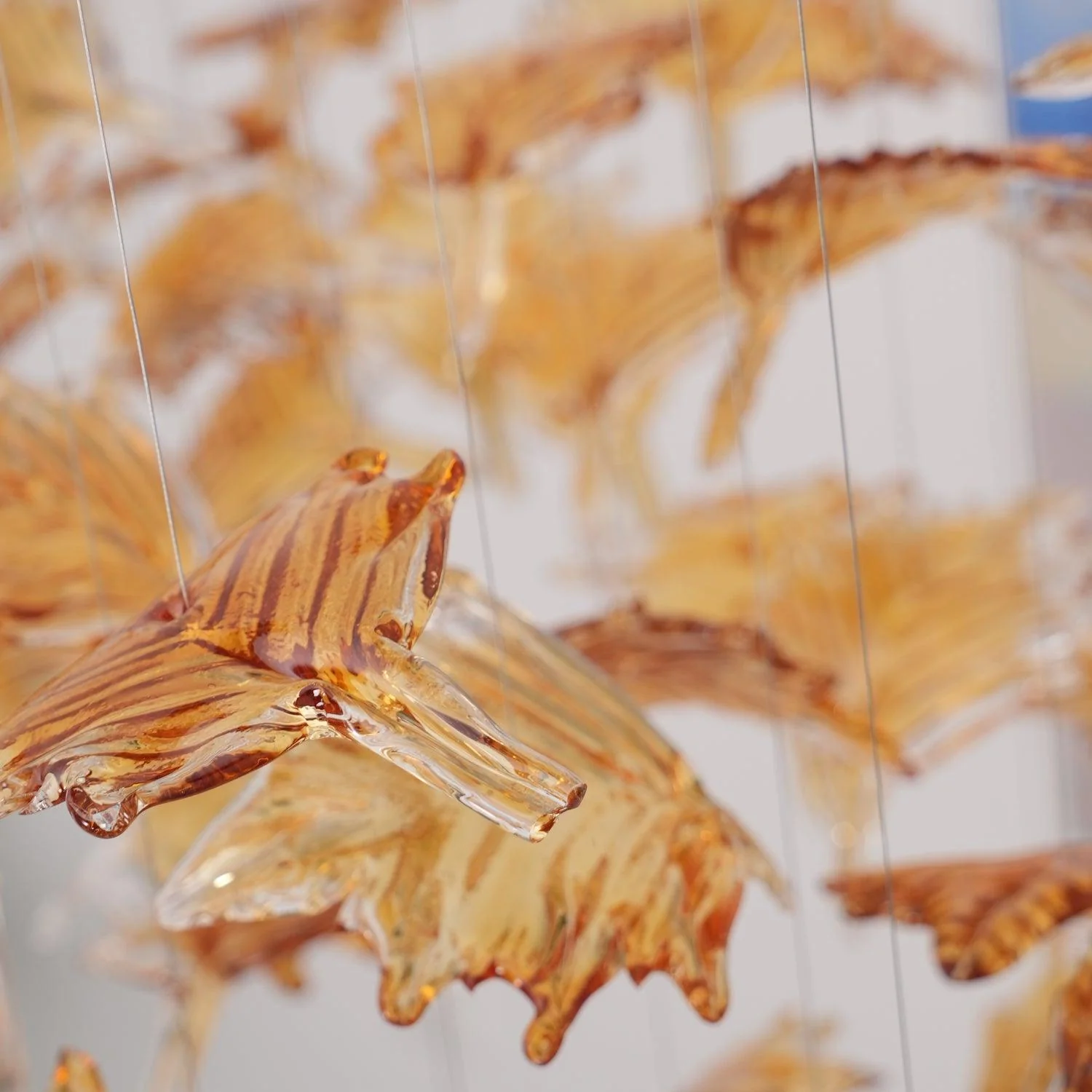 Multicolor Crystal Maple Leaf Chandelier - Image 42