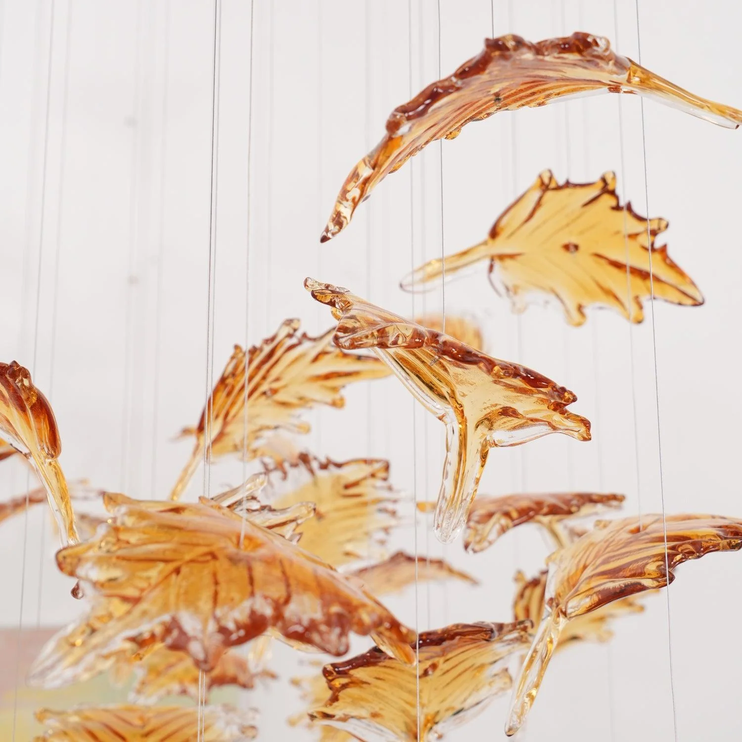 Multicolor Crystal Maple Leaf Chandelier - Image 46