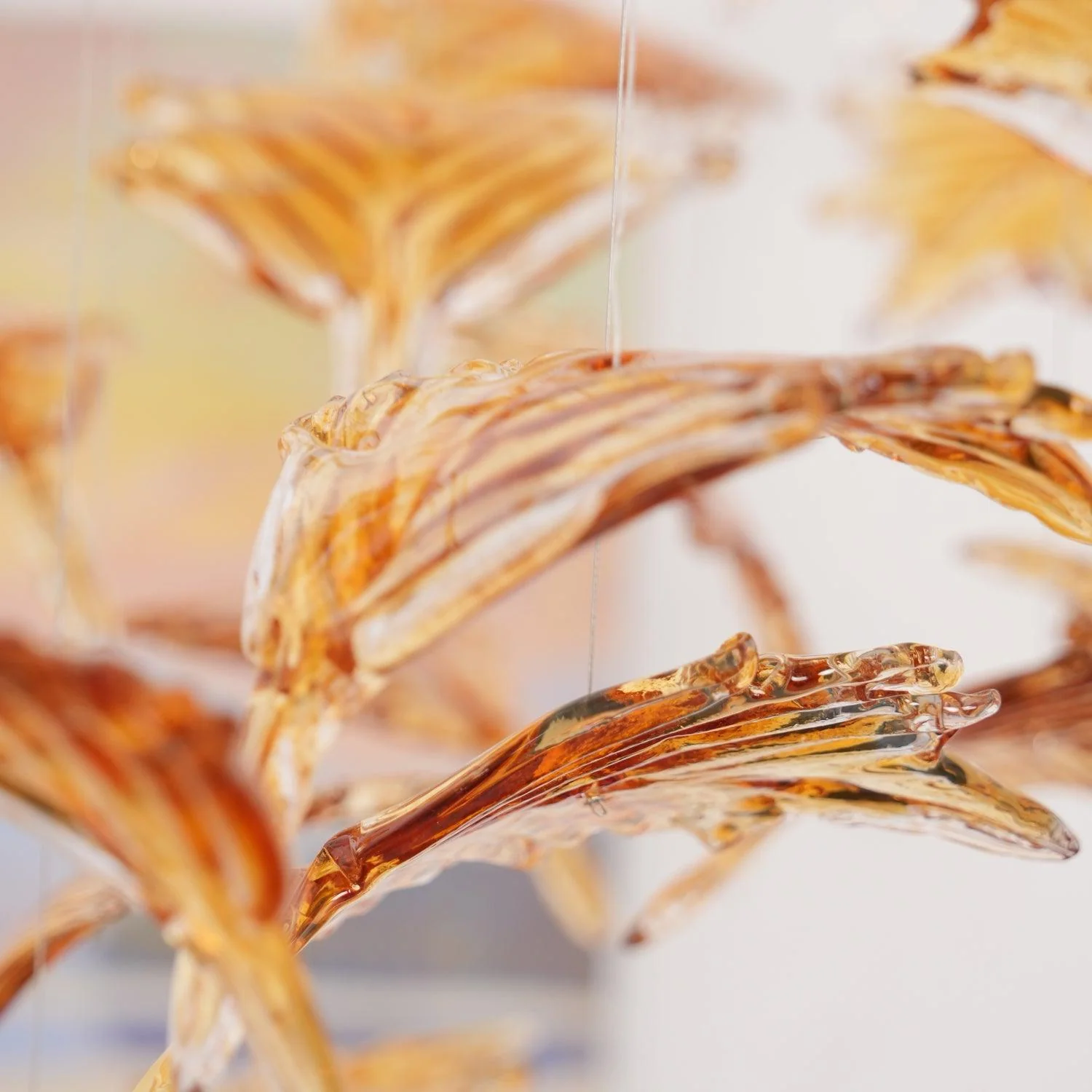 Multicolor Crystal Maple Leaf Chandelier - Image 47