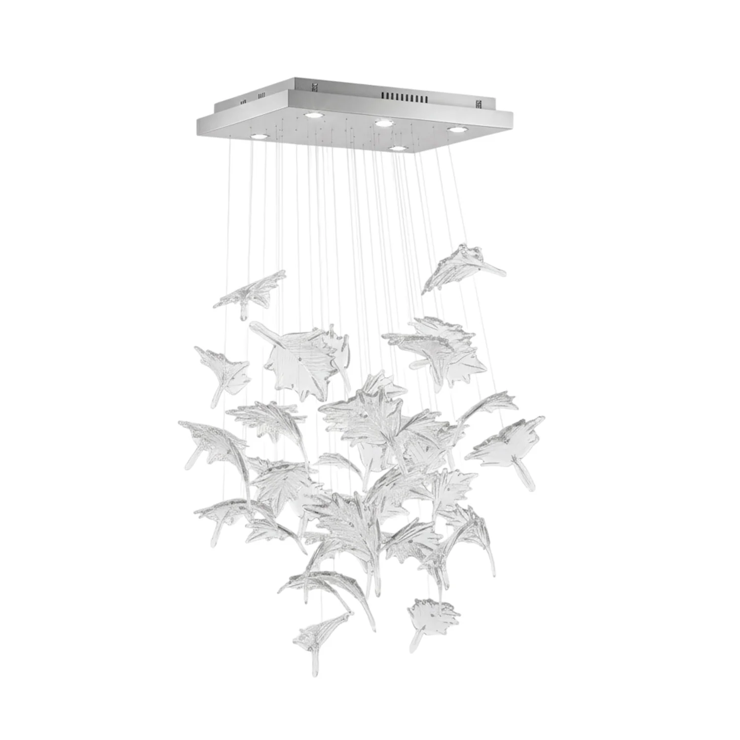 Multicolor Crystal Maple Leaf Chandelier - Image 72