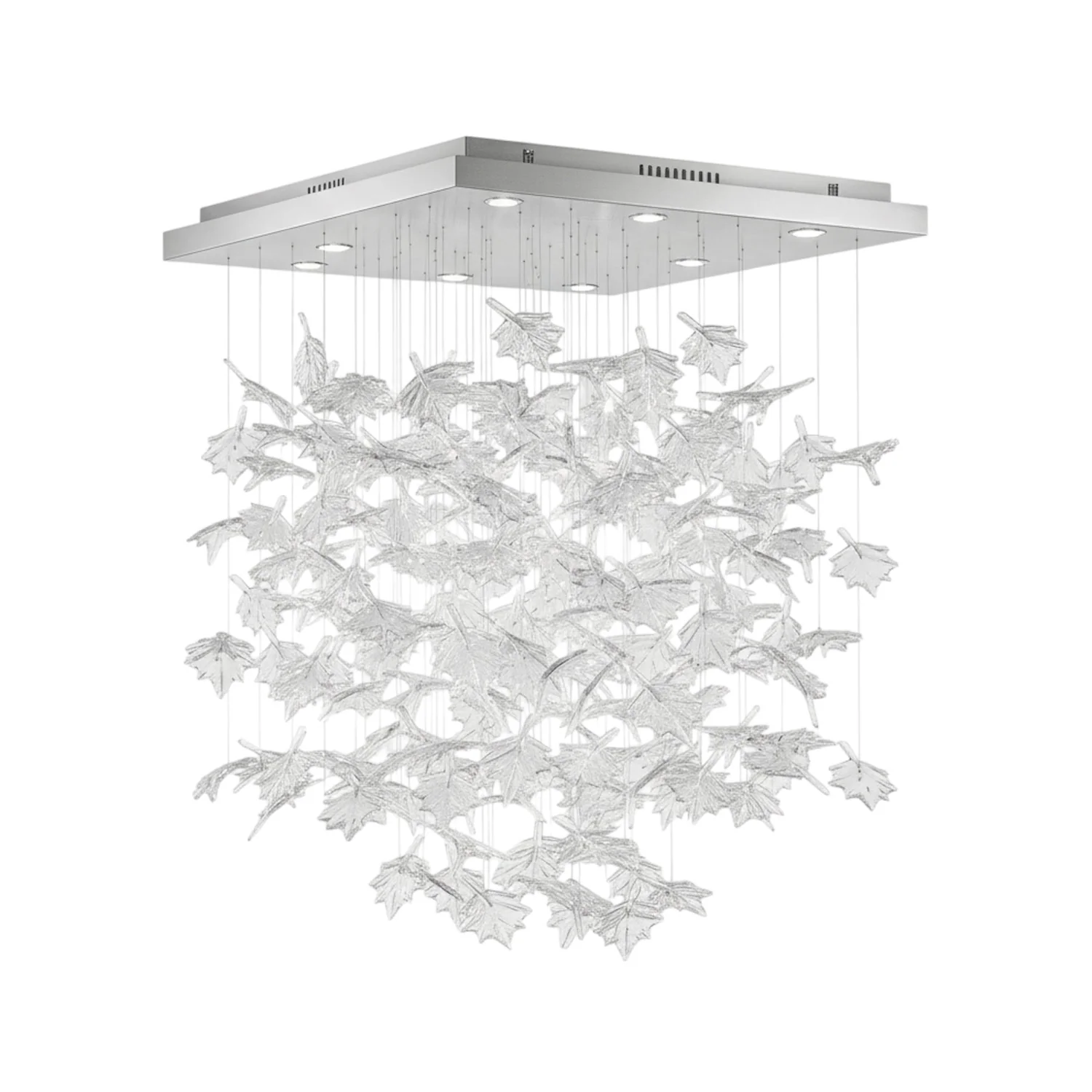 Multicolor Crystal Maple Leaf Chandelier - Image 73
