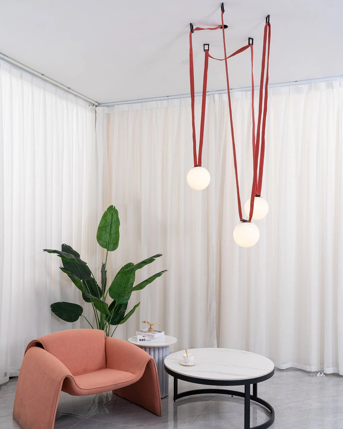 Multiple Belt Art Pendant Light - Image 16