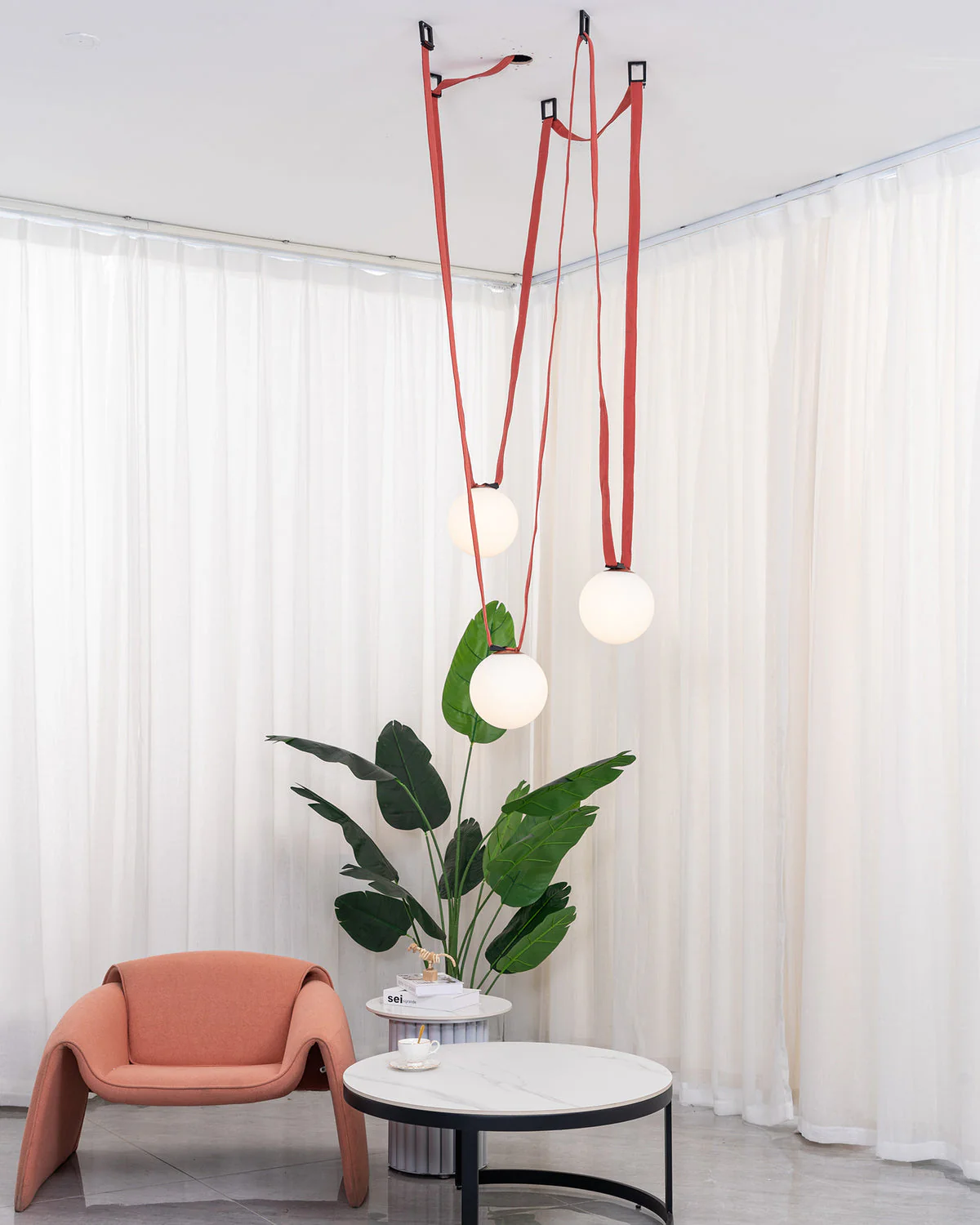 Multiple Belt Art Pendant Light - Image 19