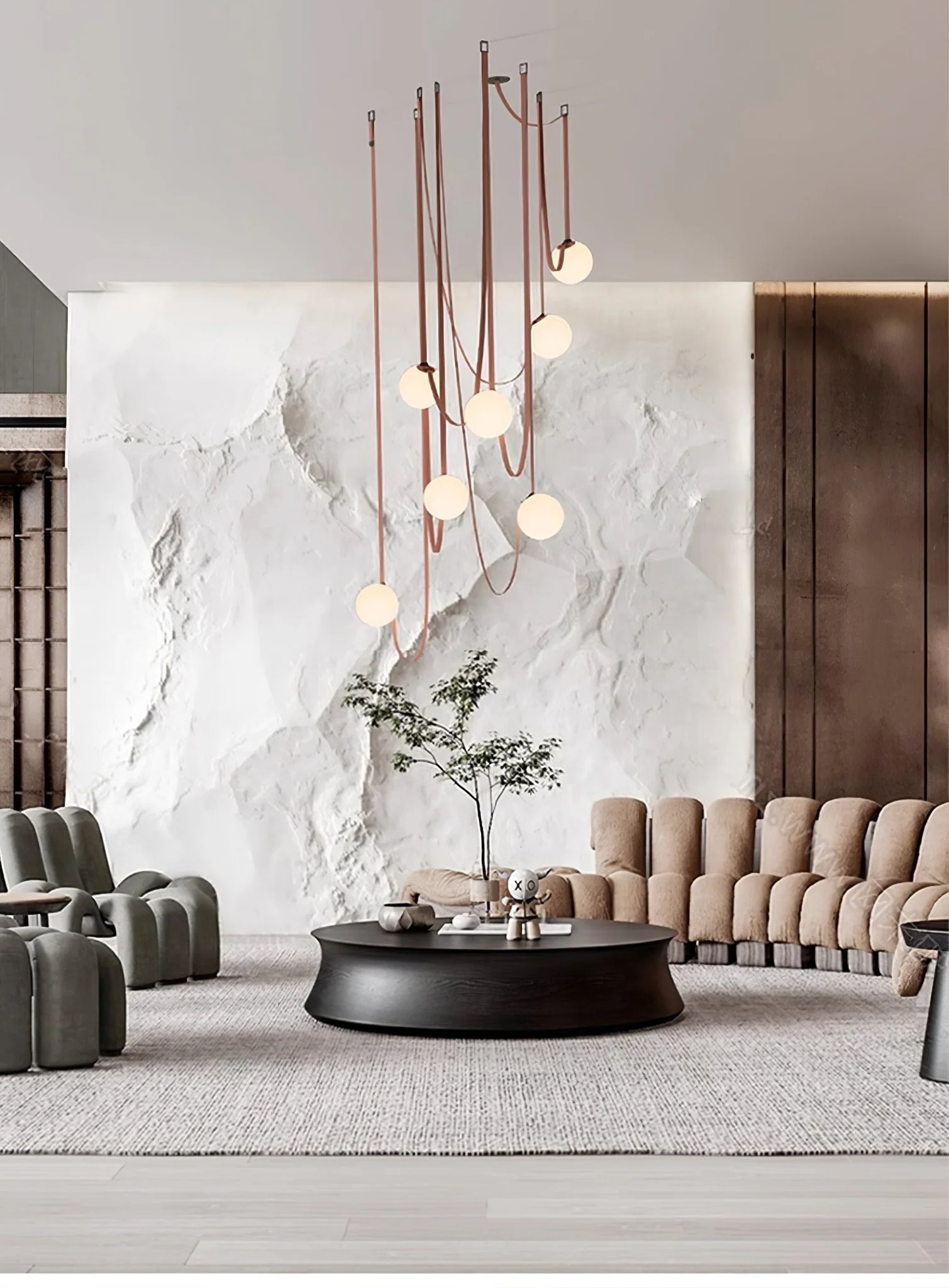 Multiple Belt Art Pendant Light - Image 46