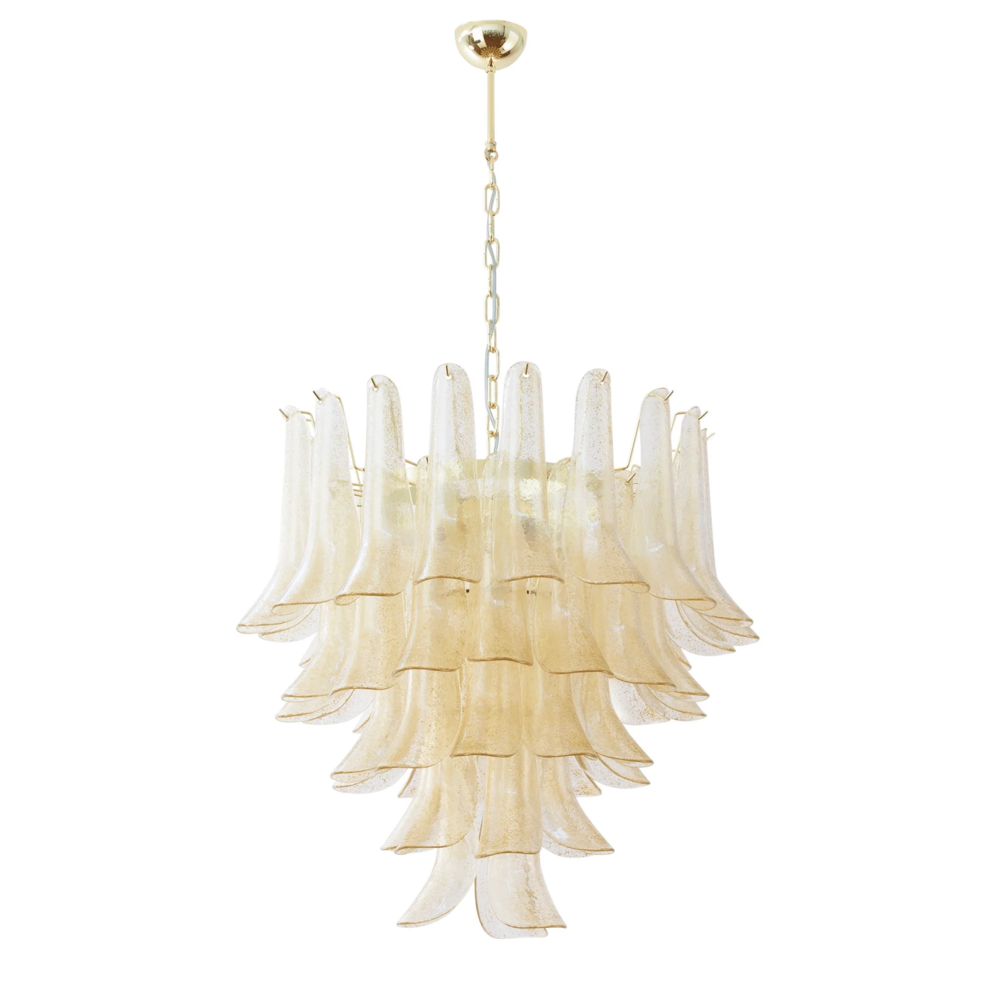 Murano Amber Lily Chandelier - Image 19