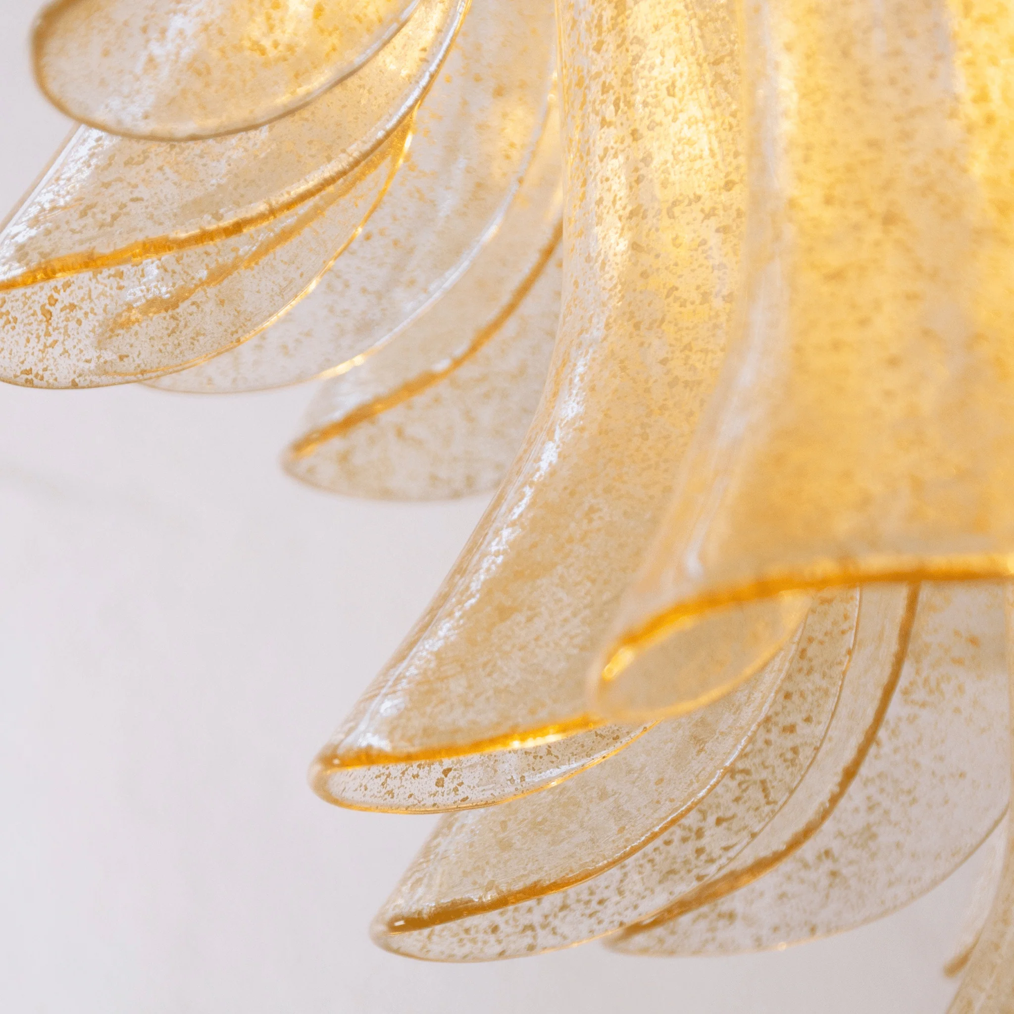 Murano Amber Lily Chandelier - Image 20