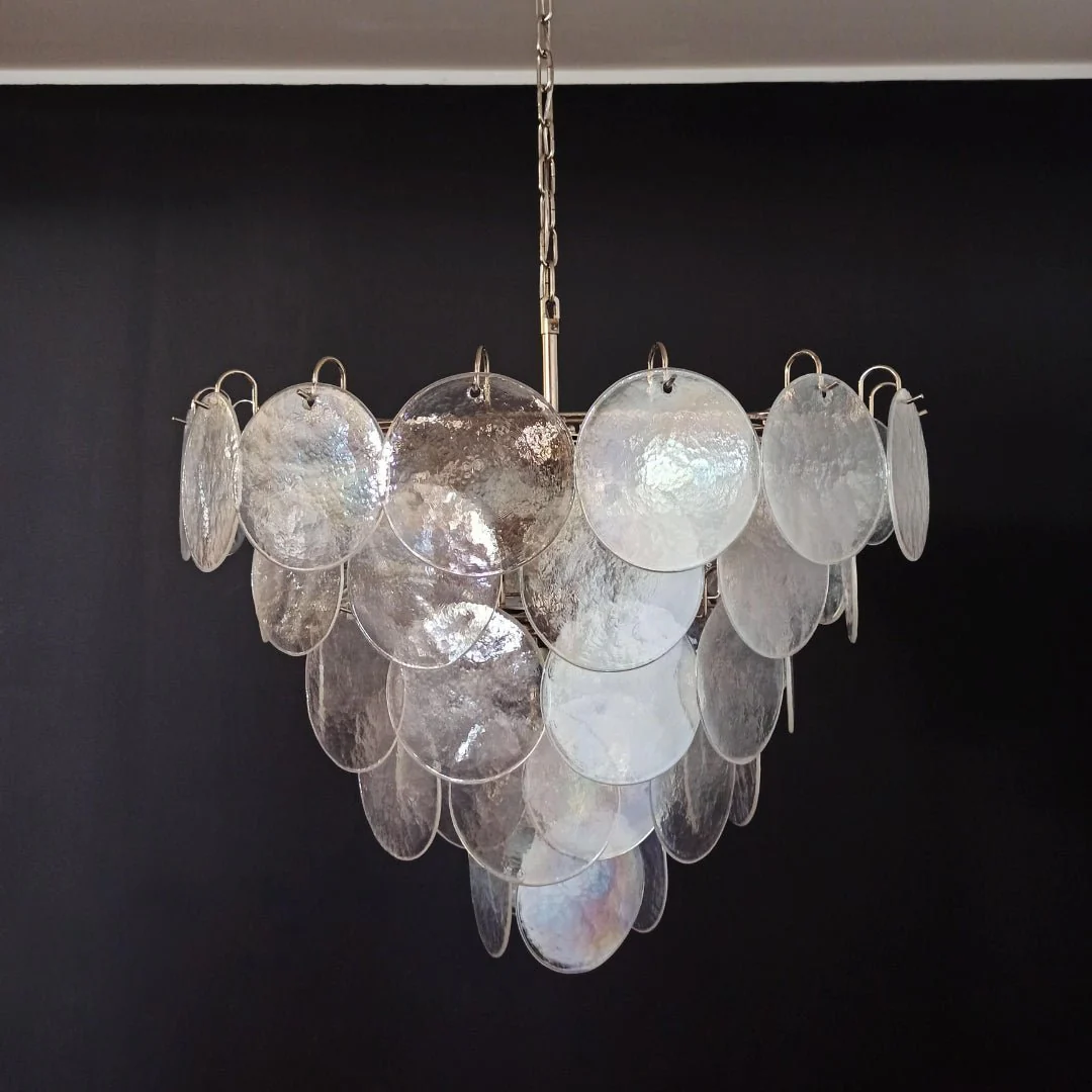Murano Disc Iridescent Chandelier - Image 23