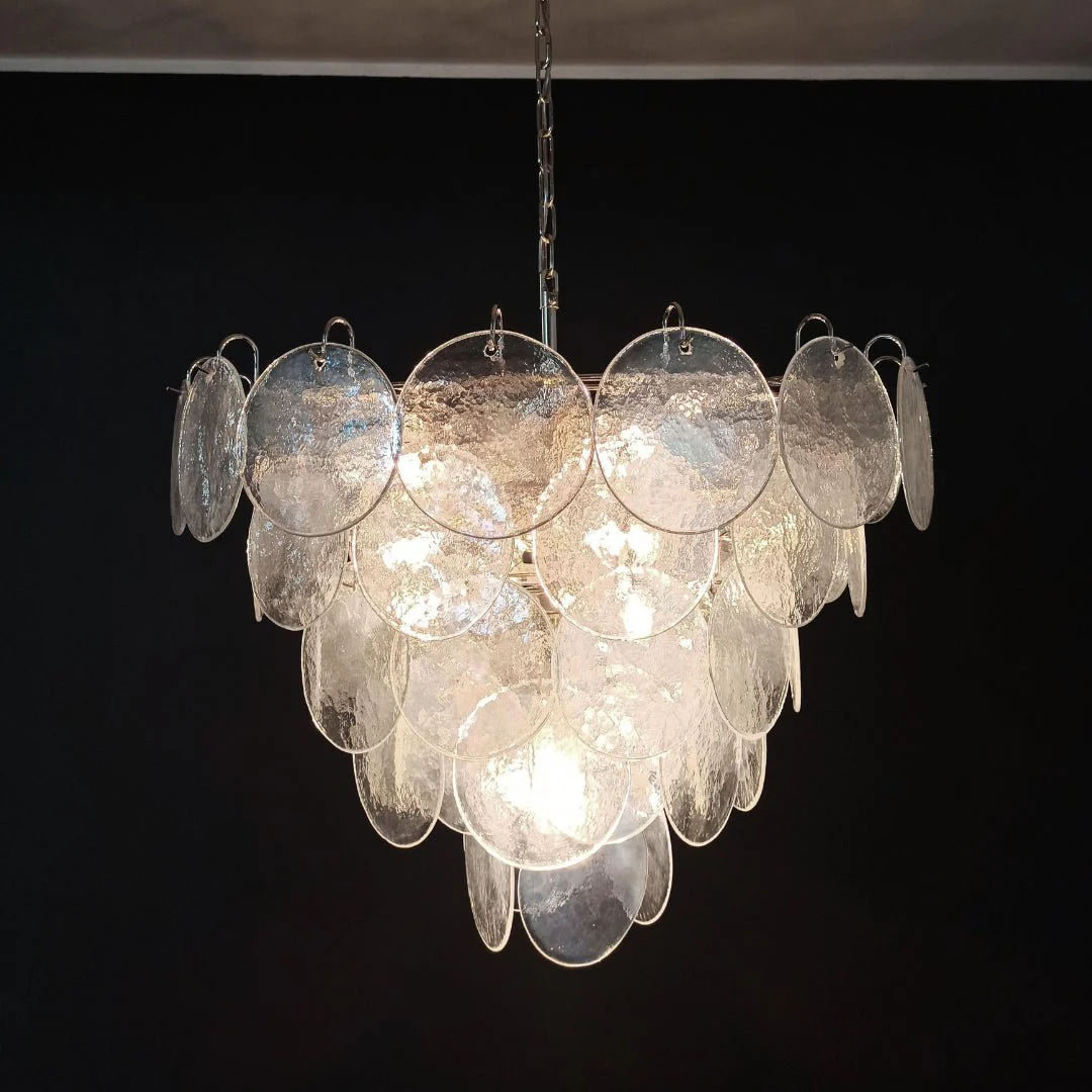 Murano Disc Iridescent Chandelier - Image 24