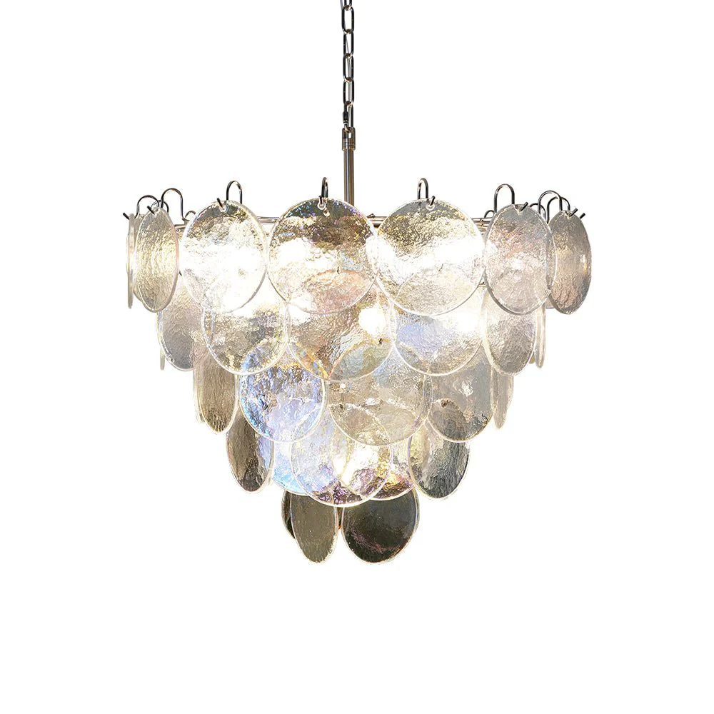 Murano Disc Iridescent Chandelier - Image 25
