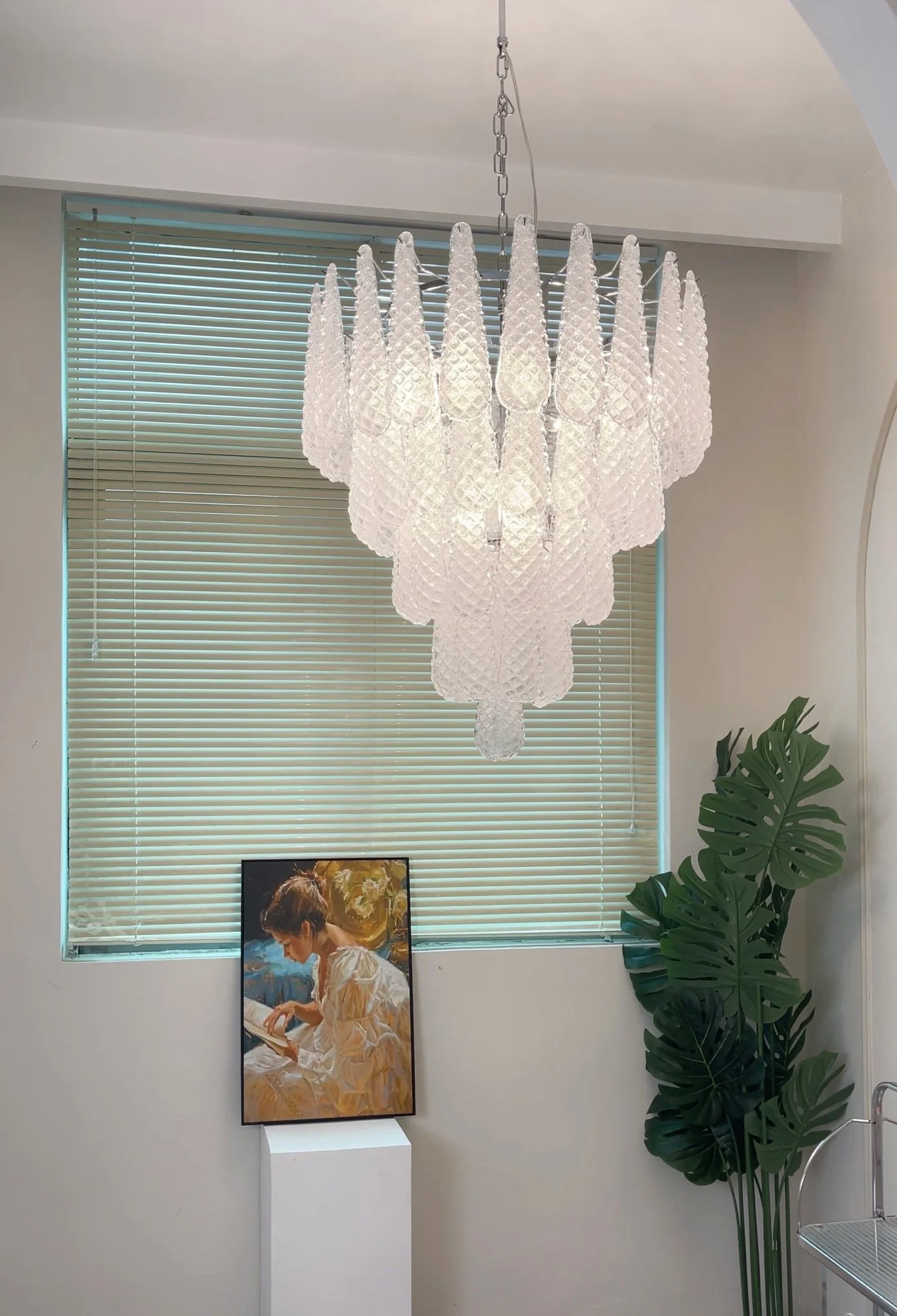 Murano Glass Dewdrop Chandelier - Image 11