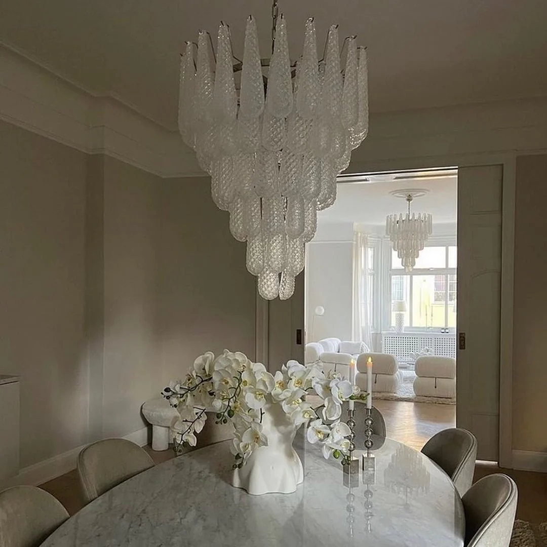Murano Glass Dewdrop Chandelier - Image 7
