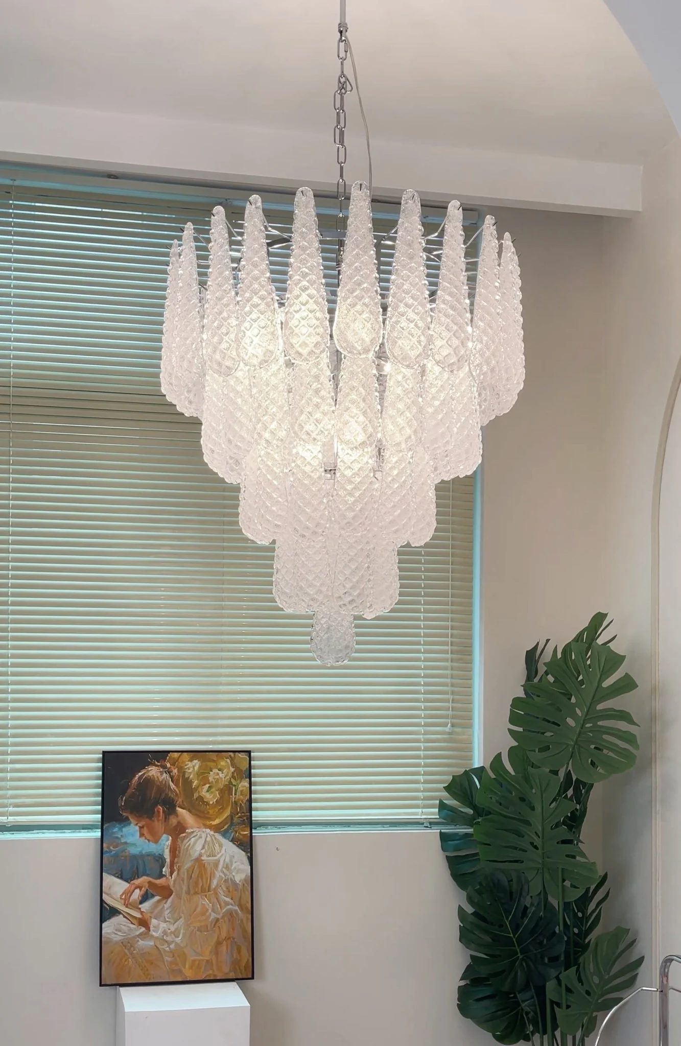 Murano Glass Droplet Chandelier - Image 22