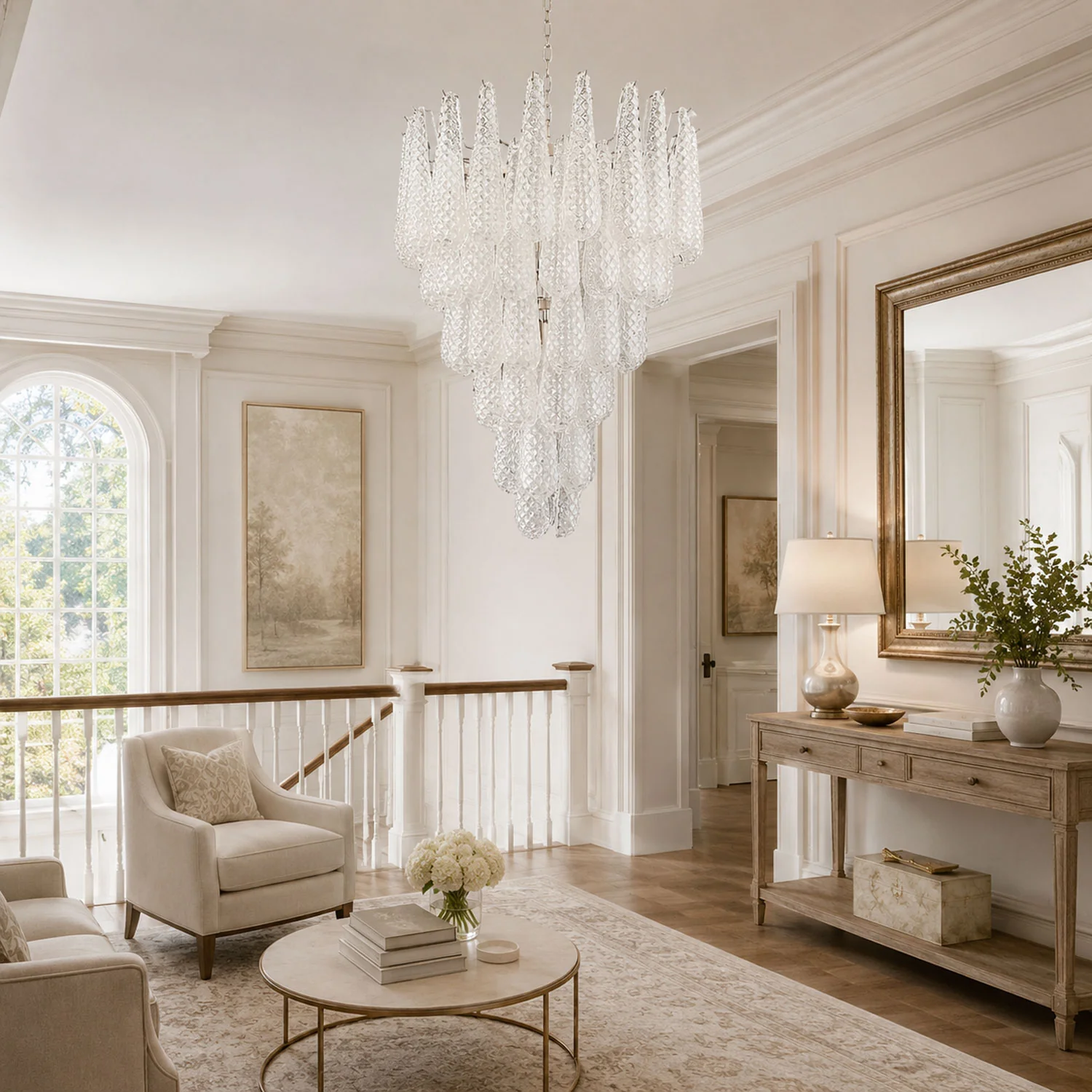 Murano Glass Pinecone Chandelier - Image 14