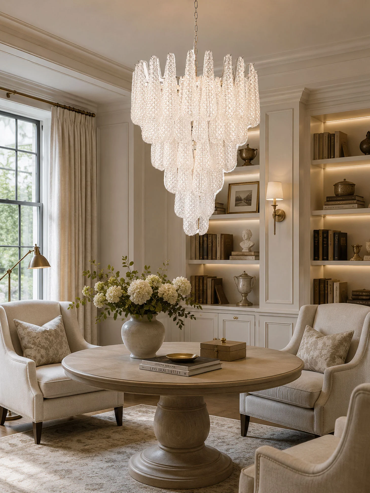 Murano Glass Pinecone Chandelier - Image 5