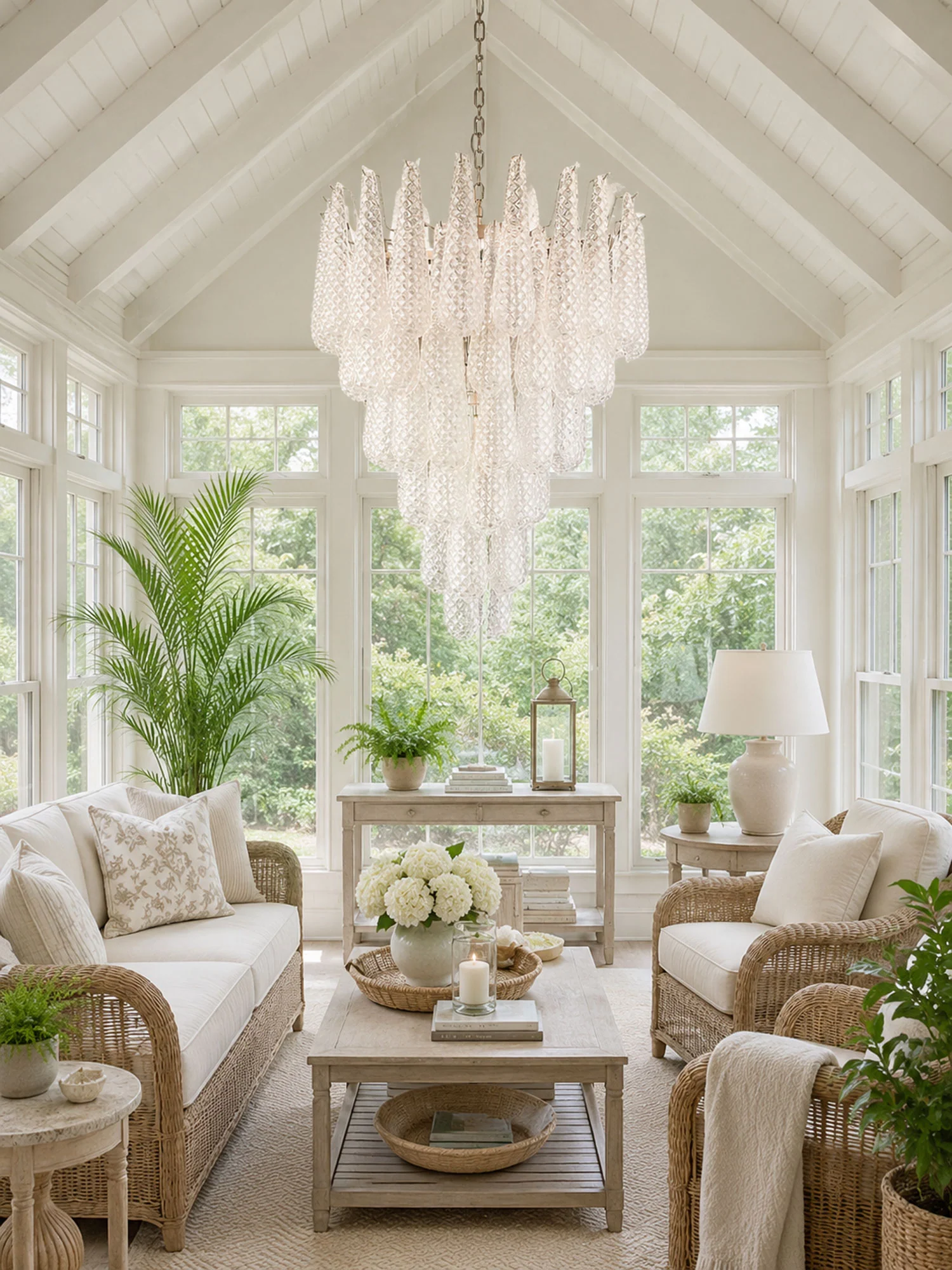 Murano Glass Pinecone Chandelier - Image 7