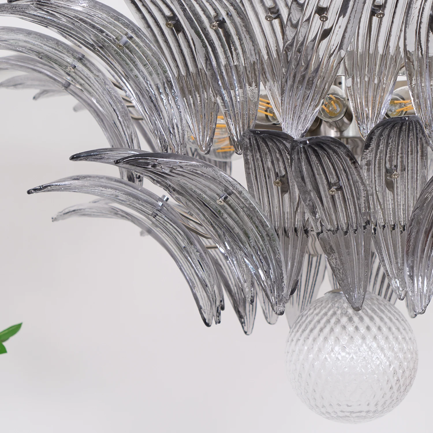 Murano Palmette Transparent Chandelier - Image 38
