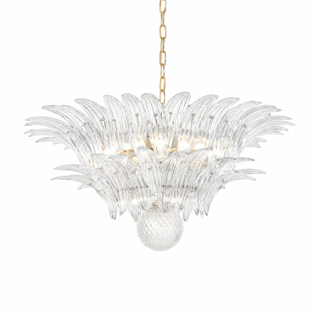 Murano Palmette Transparent Chandelier - Image 45