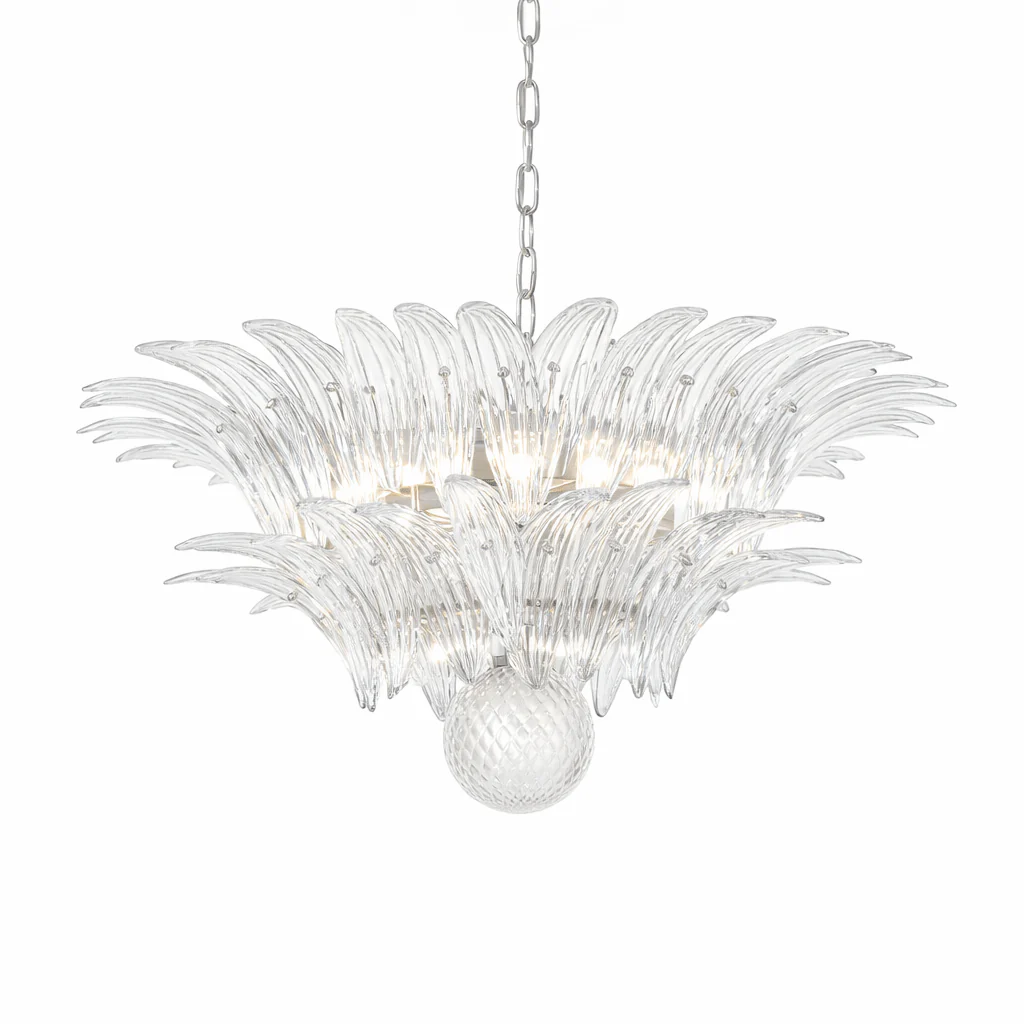Murano Palmette Transparent Chandelier - Image 46