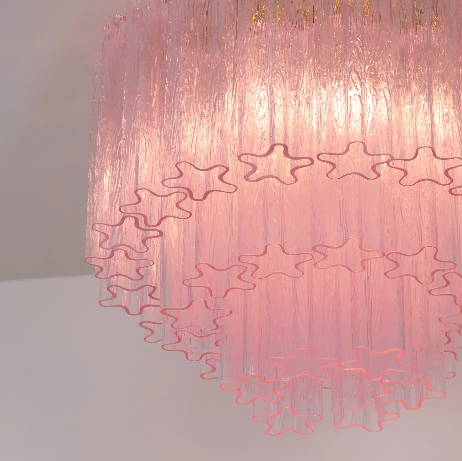 Murano Pink Glass Ceiling Light - Image 23