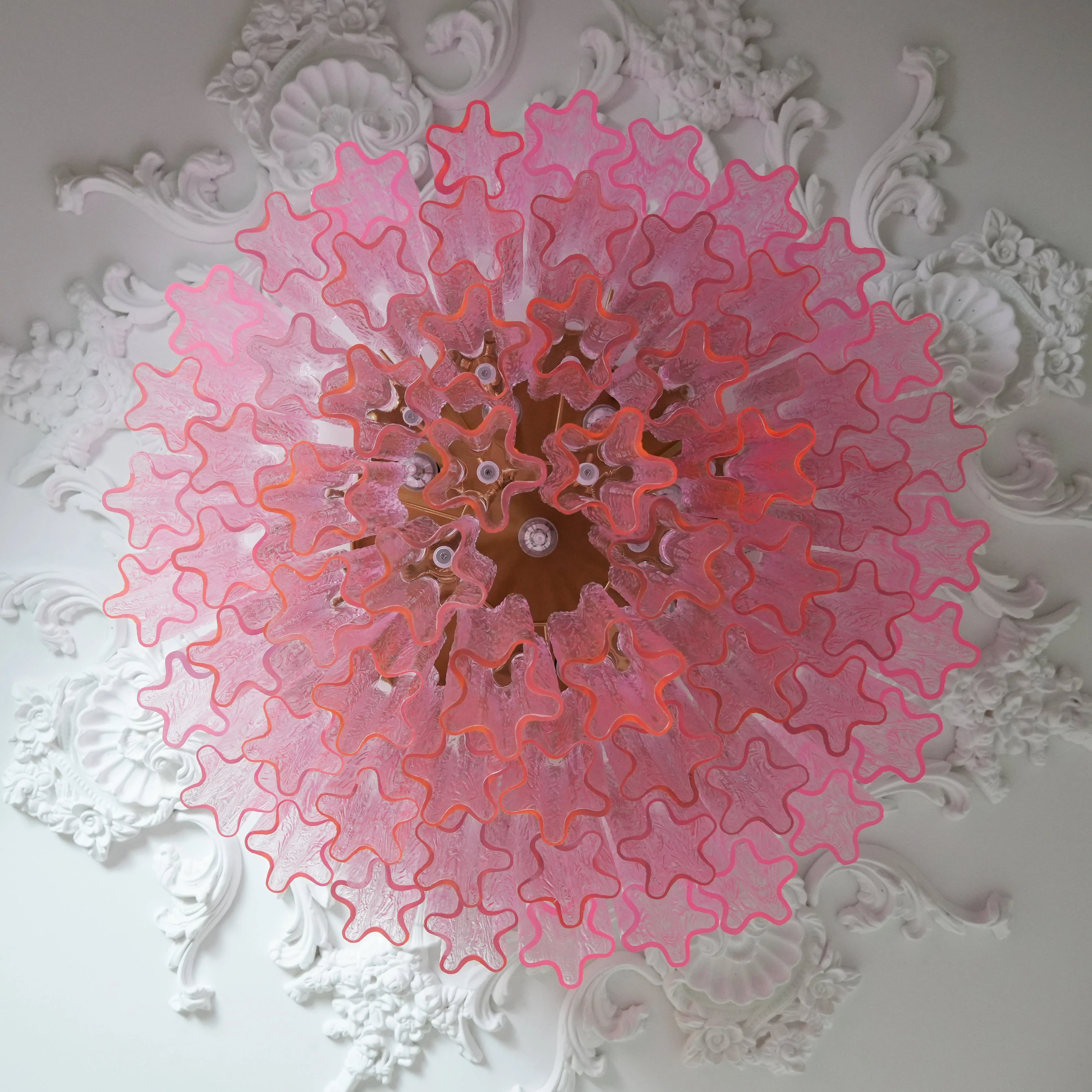 Murano Pink Glass Ceiling Light - Image 47