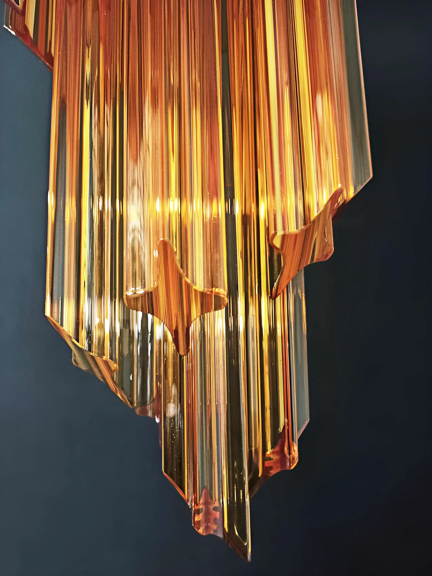 Murano Spiral Prism Glass Chandelier - Image 10