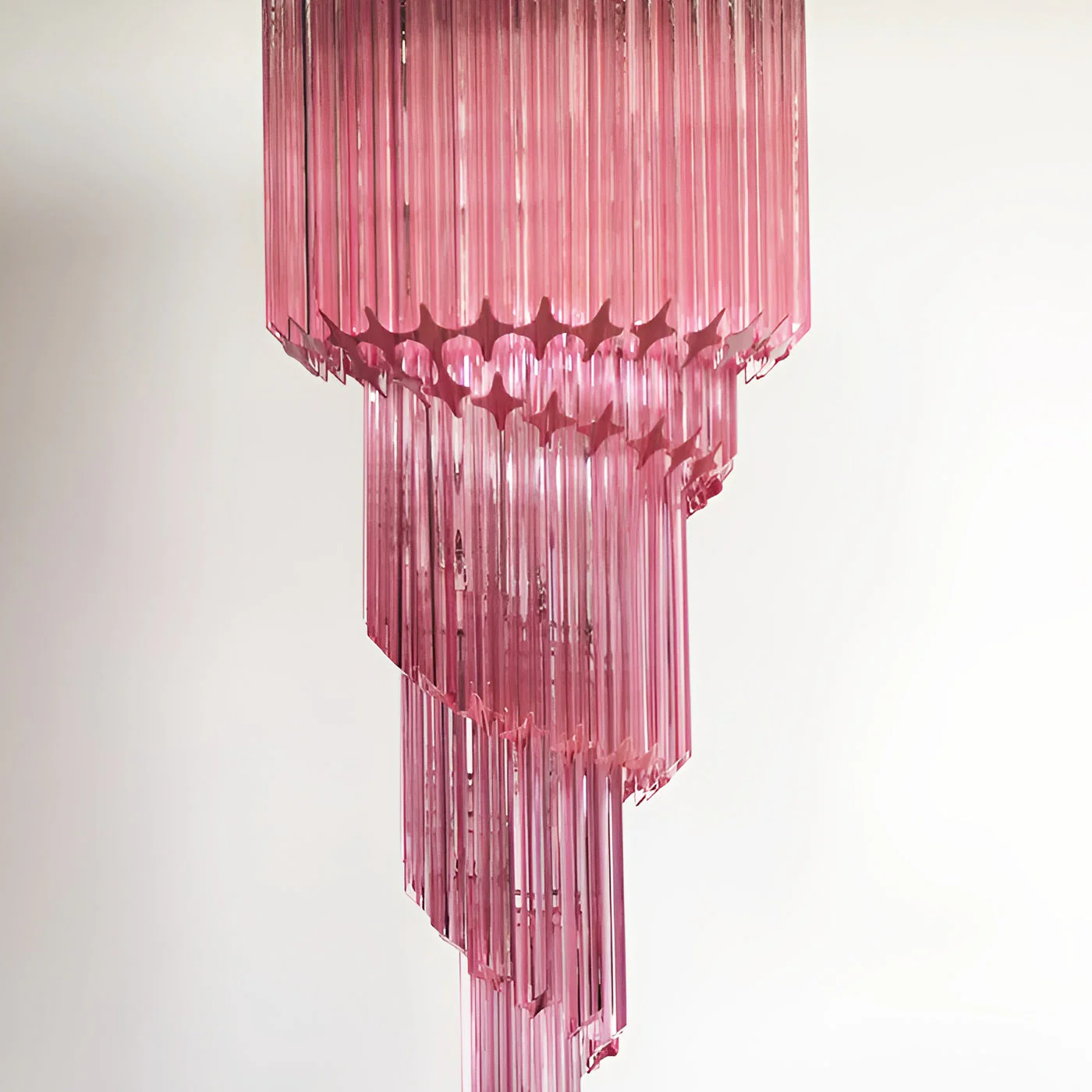 Murano Spiral Prism Glass Chandelier - Image 59