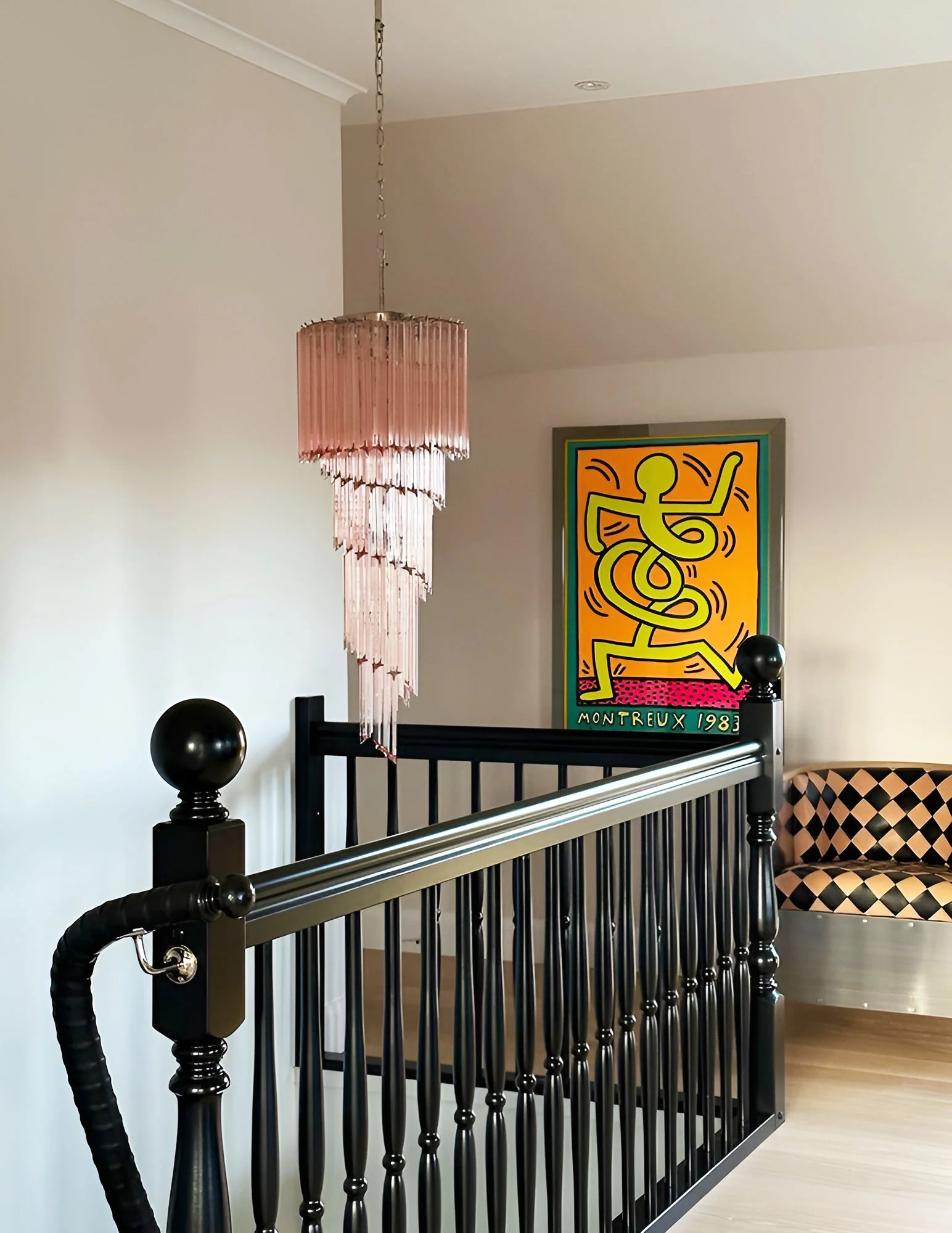 Murano Spiral Prism Glass Chandelier - Image 74
