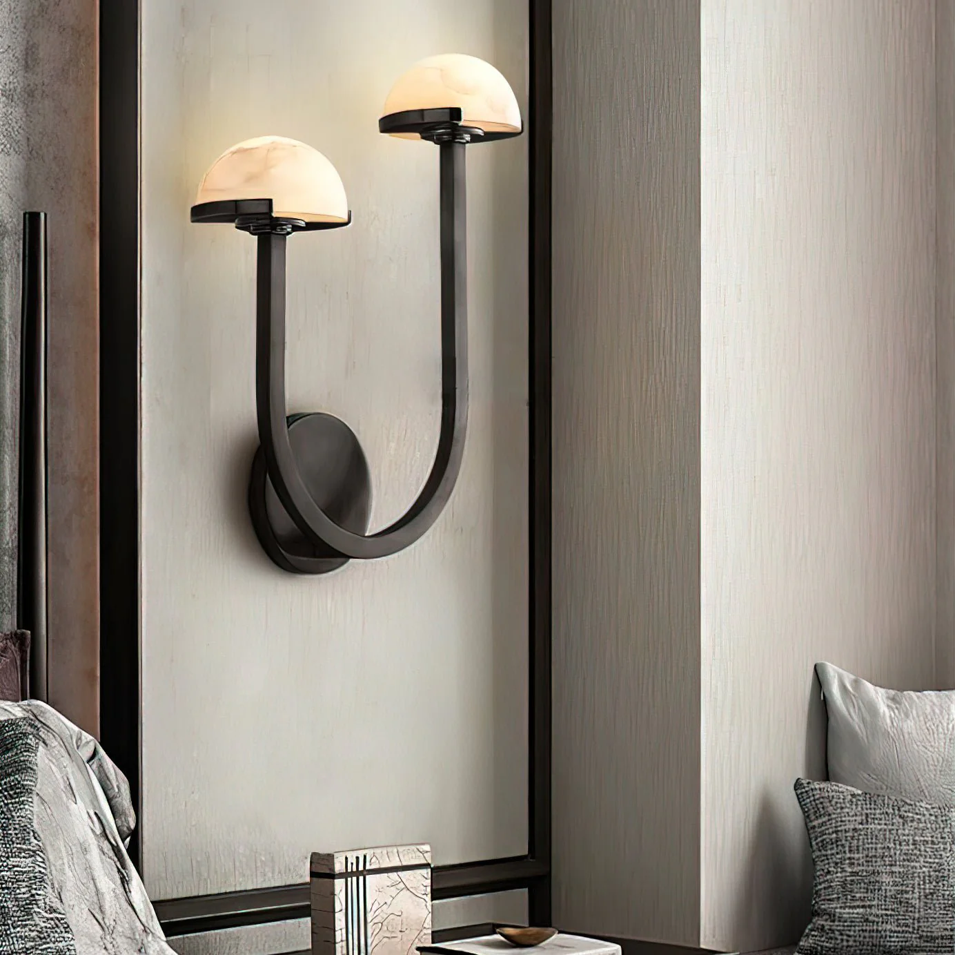 Mushroom Alabaster Wall Lamp - Image 2