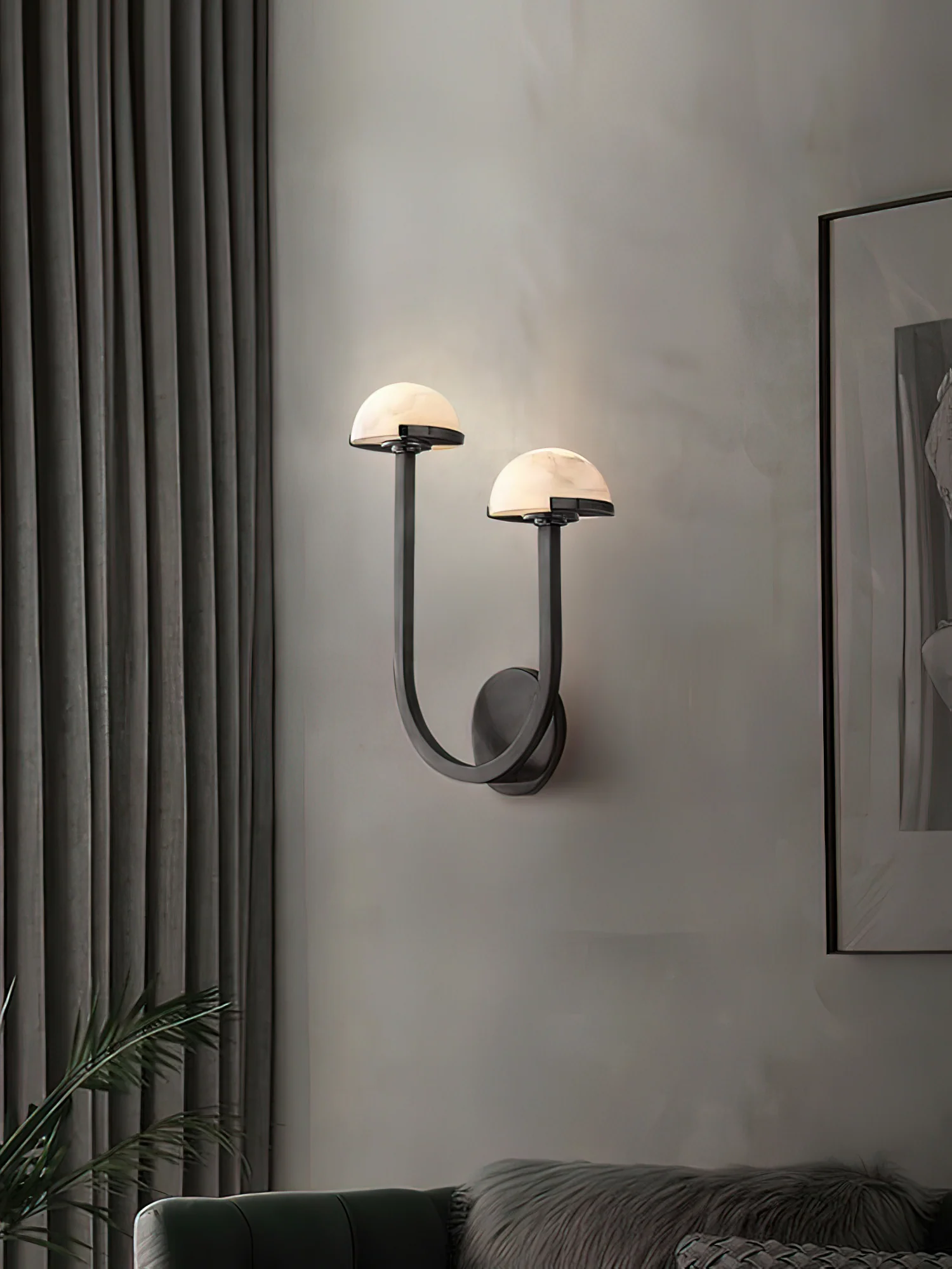 Mushroom Alabaster Wall Lamp - Image 34